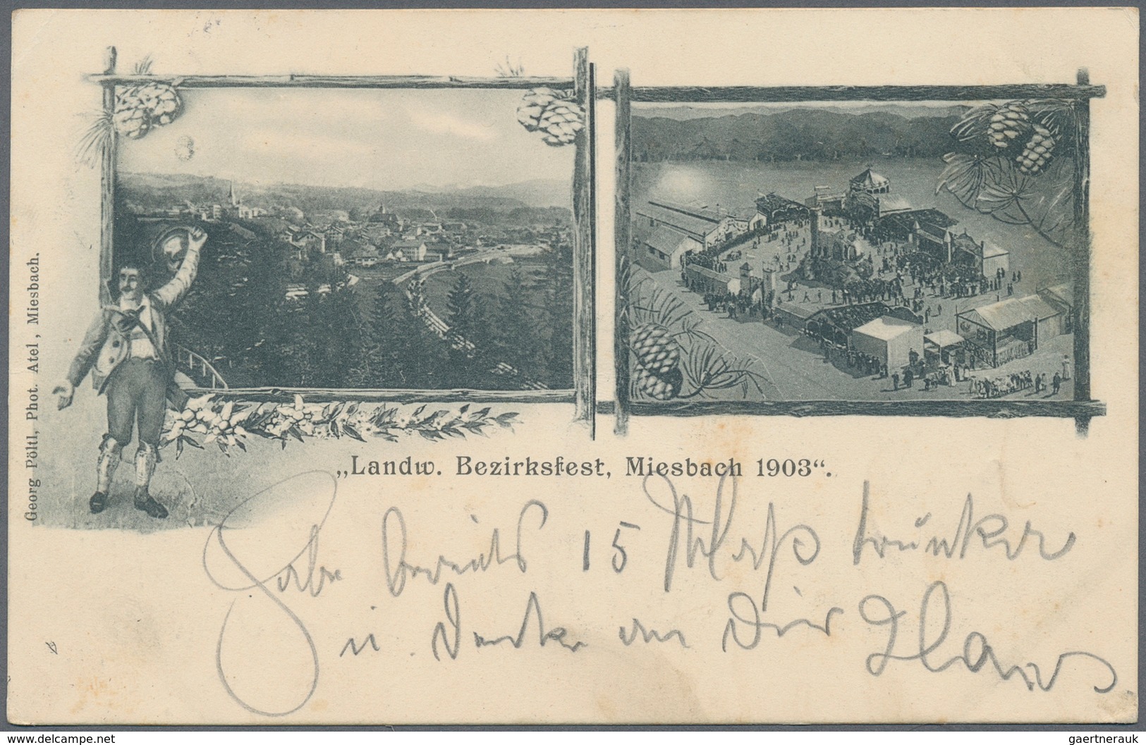 21709 Ansichtskarten: Bayern: MIESBACH Und Umgebung (alte PLZ 815 Und 816), Kleine Partie Mit 13 Historisc - Sonstige & Ohne Zuordnung
