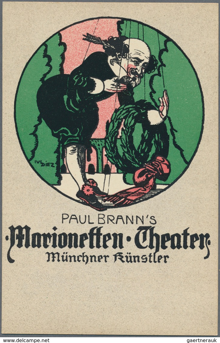 21711 Ansichtskarten: Bayern: MÜNCHEN / MARIONETTEN-THEATER MÜNCHNER KÜNSTLER, Kl. Posten Mit 11 Verschied - Other & Unclassified