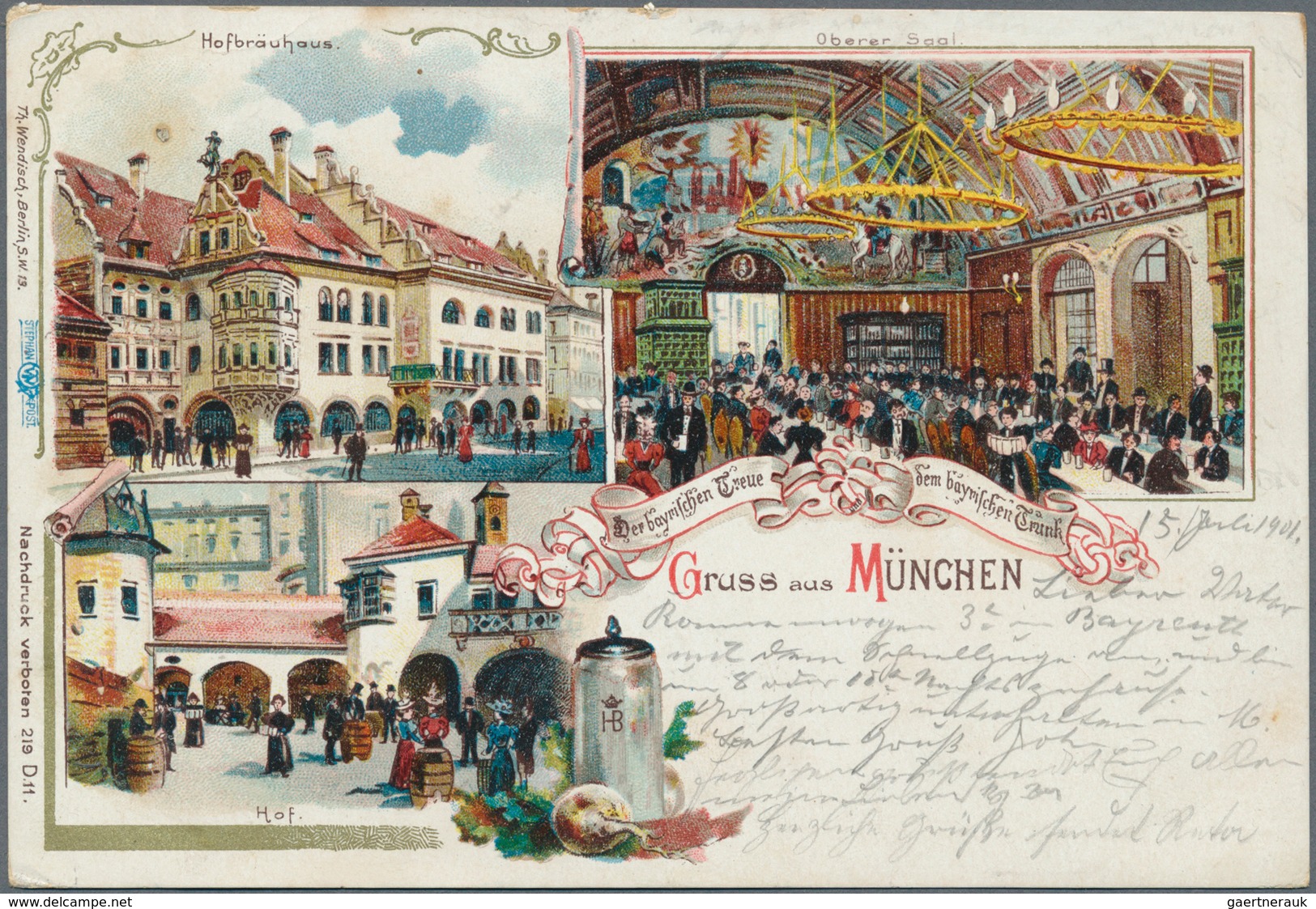 21715 Ansichtskarten: Bayern: MÜNCHEN, Ca. 1900/1940, Lot Mit 33 Karten, Ein Kleiner Grundstock Für Den Ei - Sonstige & Ohne Zuordnung