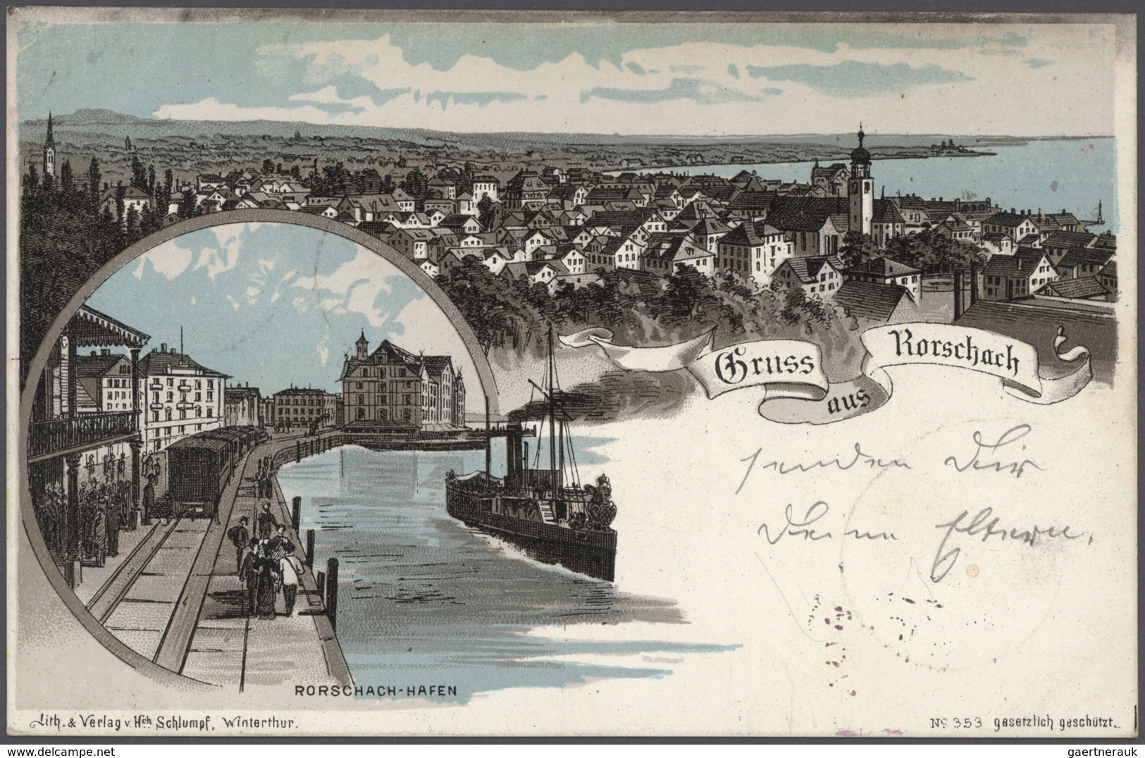 21758 Ansichtskarten: 1895-1905, Tolles Album Mit 400 Gebrauchten AK An Eine Adresse, Nur Topographische K - 500 Postcards Min.