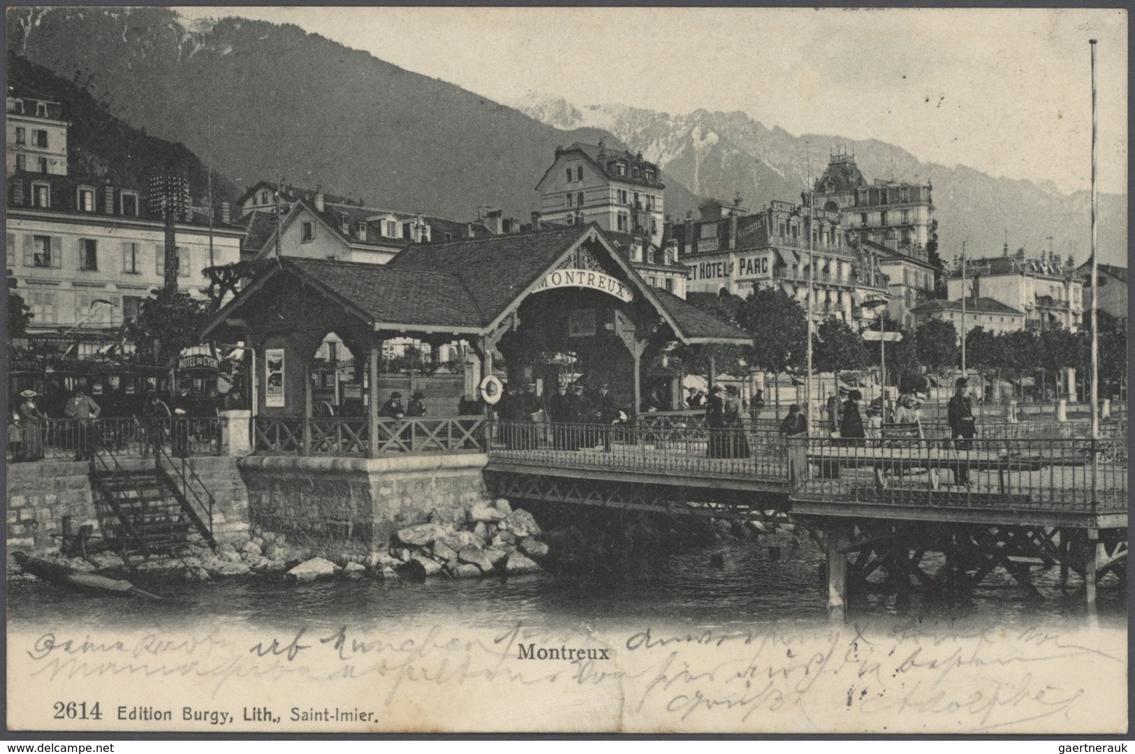 21758 Ansichtskarten: 1895-1905, tolles Album mit 400 gebrauchten AK an eine Adresse, nur topographische K
