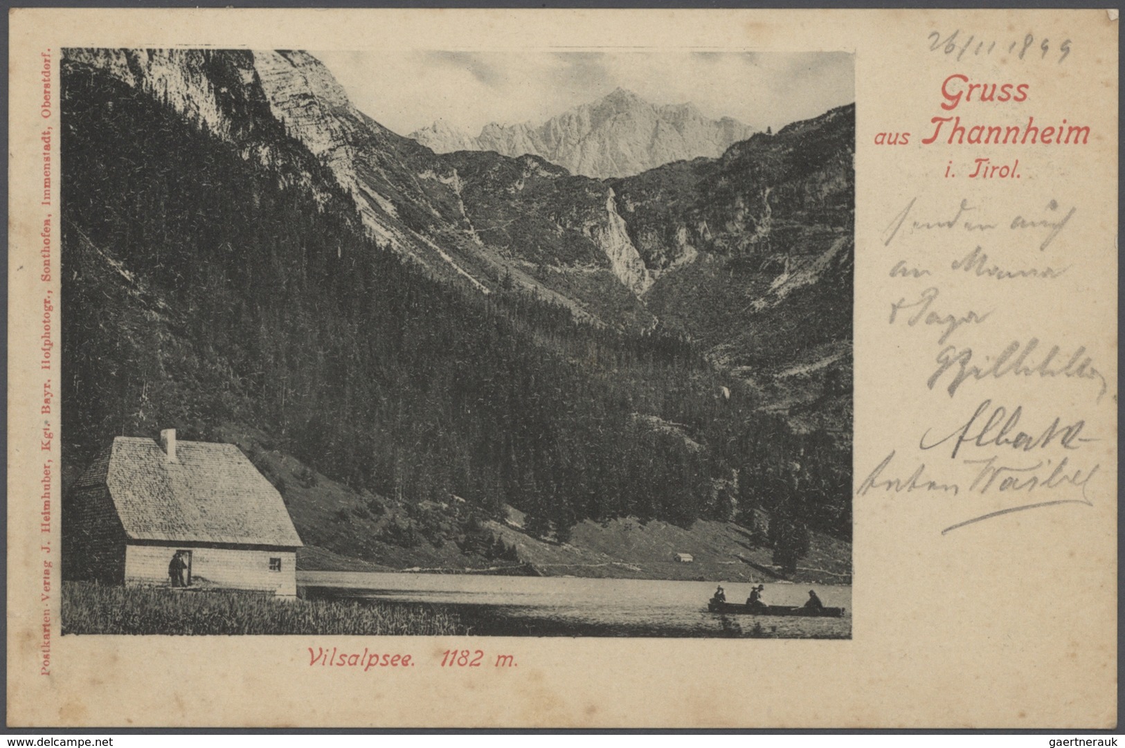 21758 Ansichtskarten: 1895-1905, tolles Album mit 400 gebrauchten AK an eine Adresse, nur topographische K