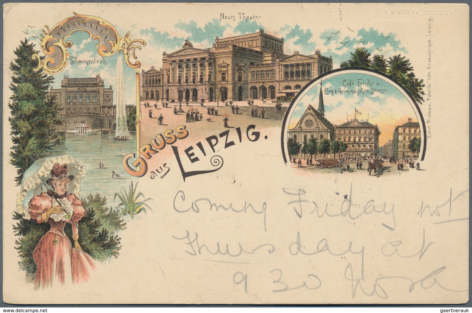 21759 Ansichtskarten: 1897/1920, Rund 350 Zumeist Gebrauchte Ansichtskarten, Dabei Einige Schöne Lithos, M - 500 Postcards Min.