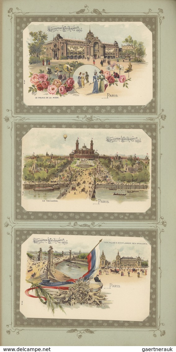 21761 Ansichtskarten: 1899/1900, DIE REISE UM DIE WELT, Sammlung Von 102 Ungebrauchten AKs In Sehr Guter E - 500 Postcards Min.