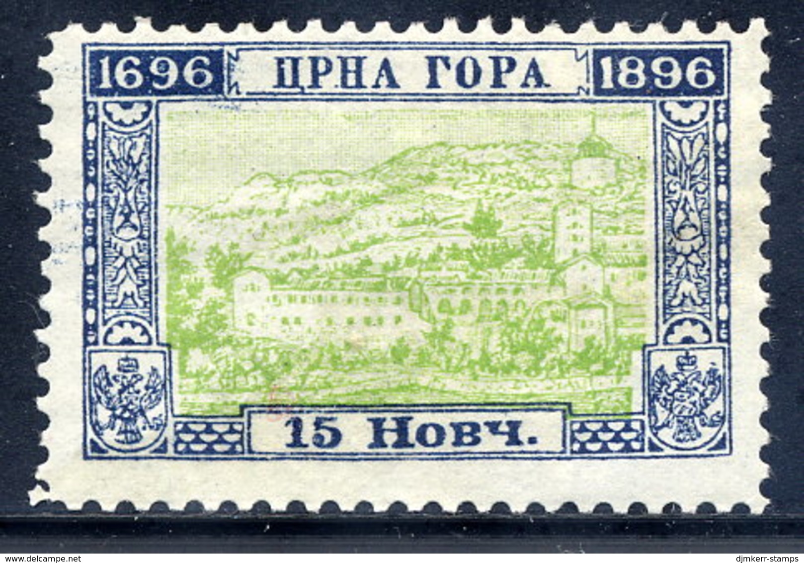 MONTENEGRO 1897 Bicentenary 15 N. Perforated 11½, LHM / *.  Michel 27C - Montenegro