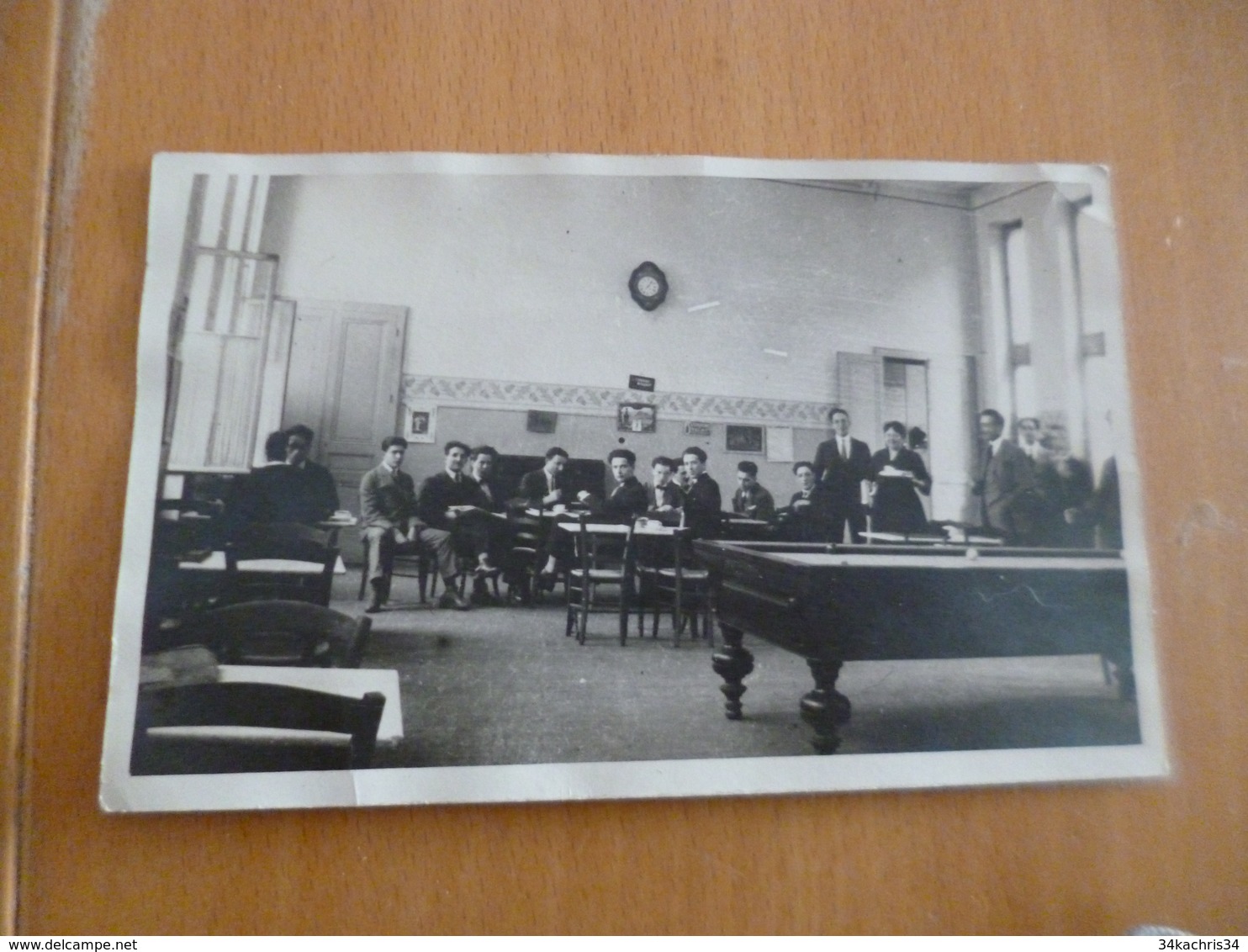 Carte Photo Intérieur Bar Salle De Billard - Autres & Non Classés