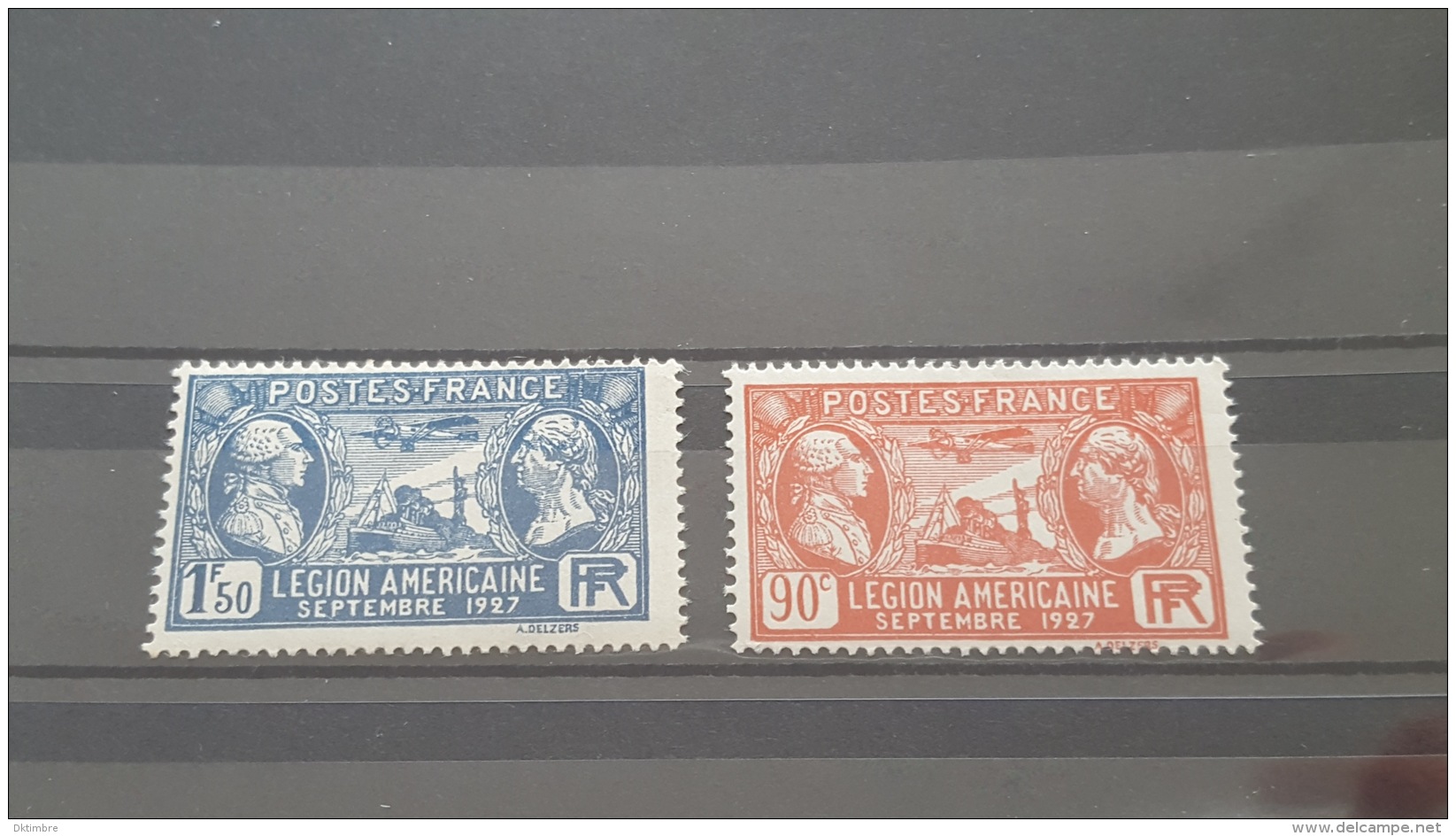 LOT 398559 TIMBRE DE FRANCE NEUF** N°244/245 LUXE - Unused Stamps