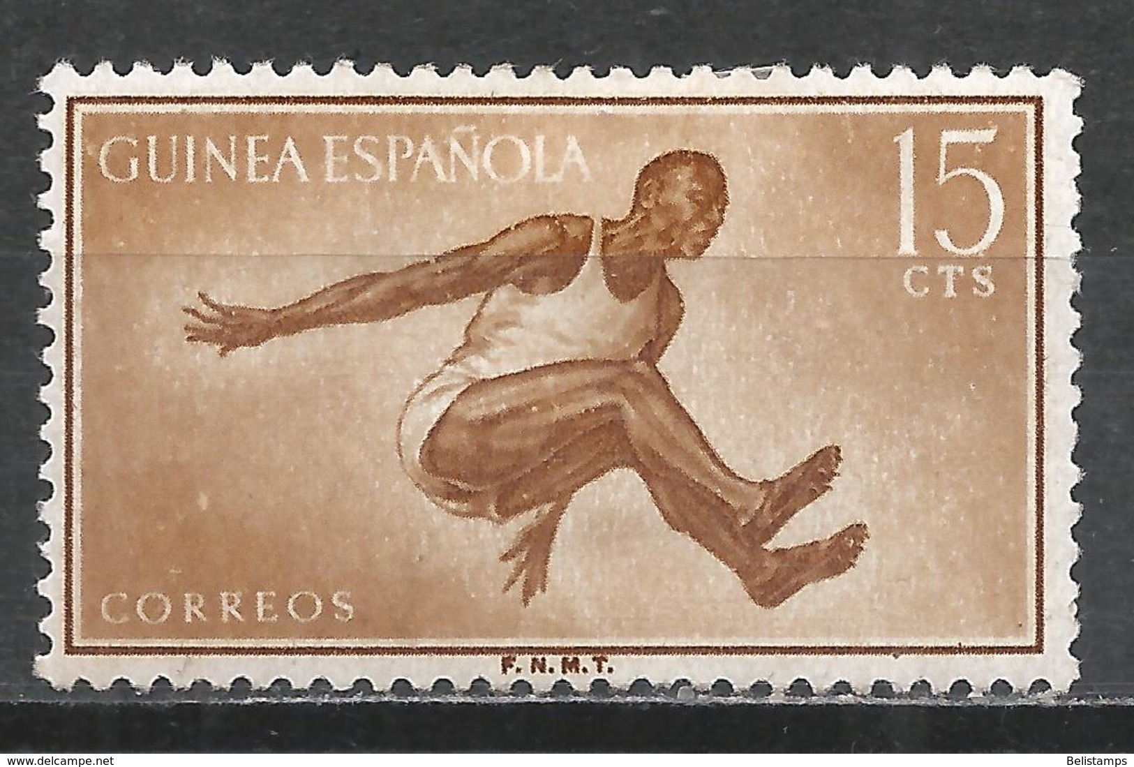 Spanish Guinea 1958. Scott #352 (MH) Jumping - Guinée Espagnole