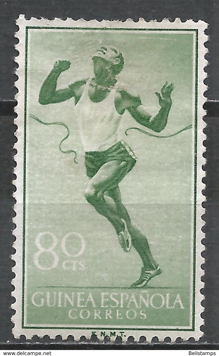 Spanish Guinea 1958. Scott #353 (MH) Sport, Runner At Finish Line - Guinée Espagnole