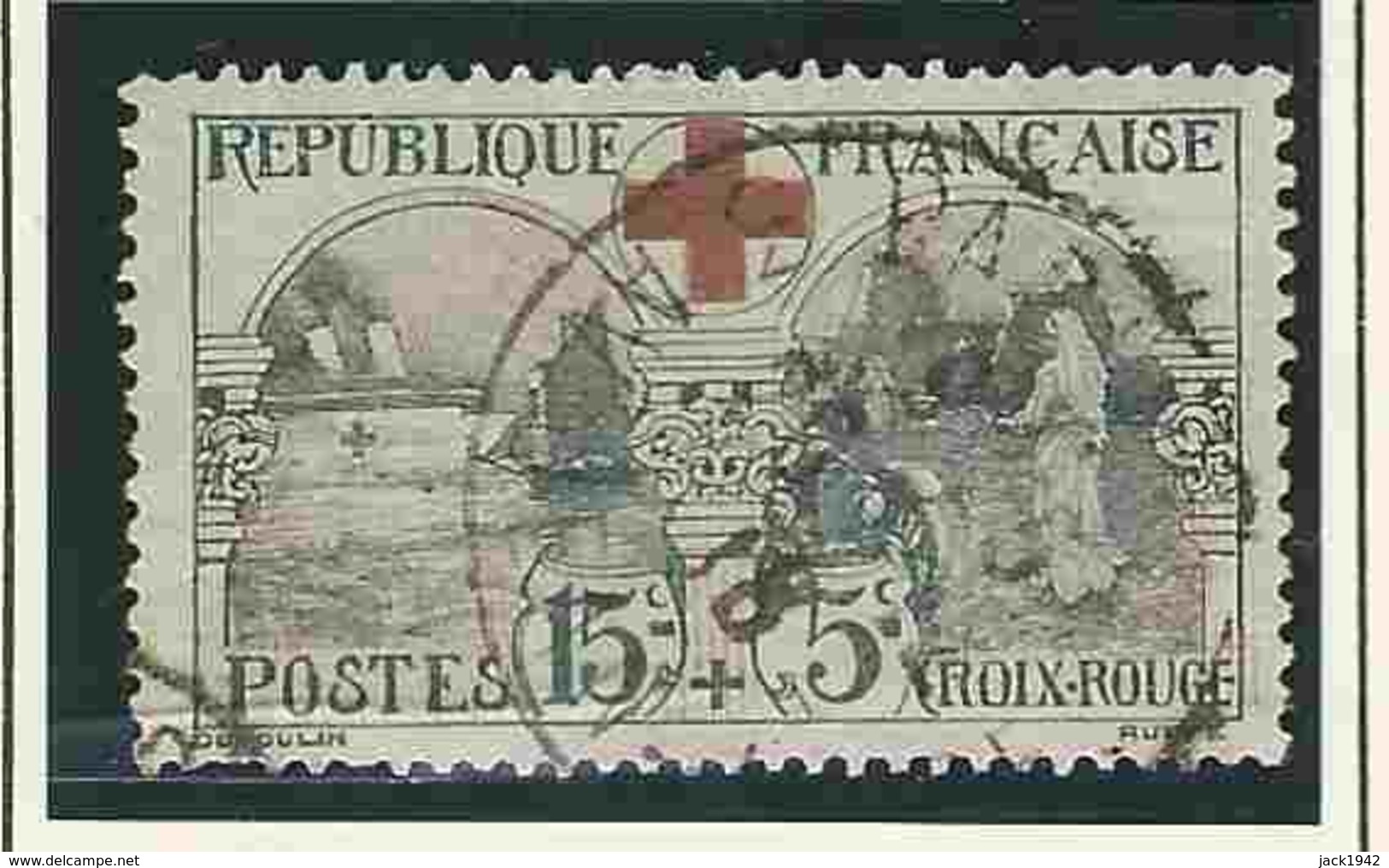 = Yvert N° 156 - 15c+5c Au Profit De La Croix-Rouge - Used Stamps