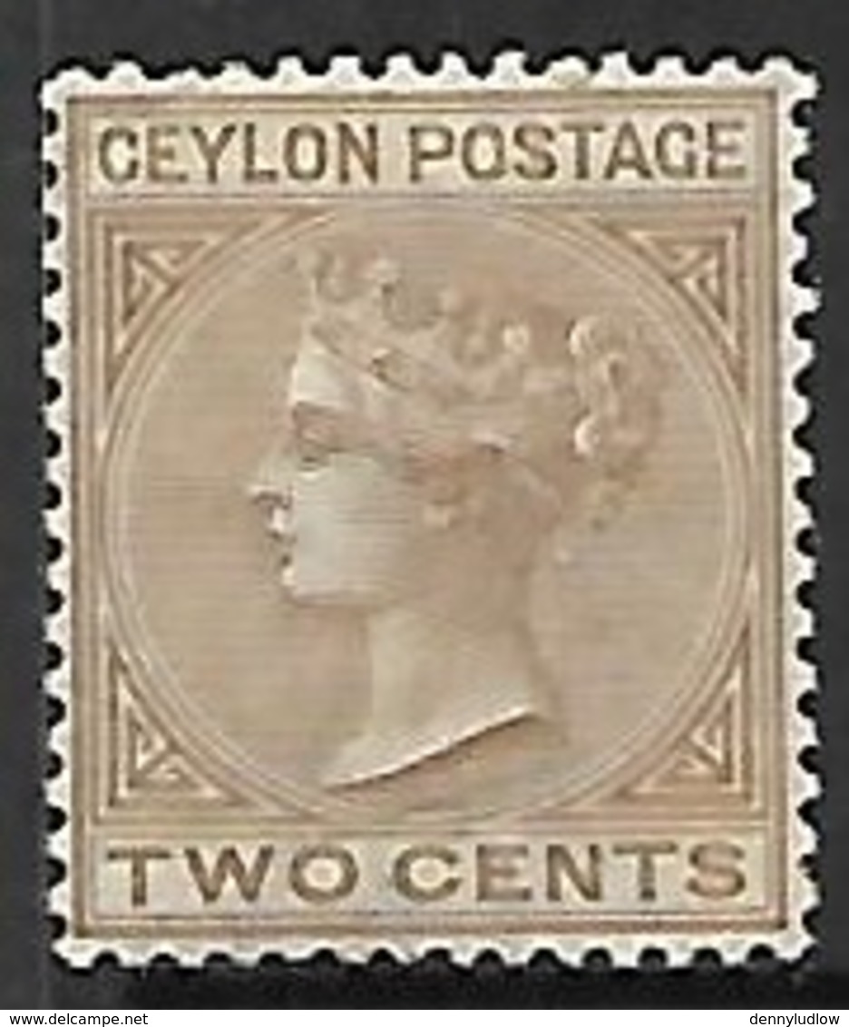 Ceylon   1872   Sc#63   2c  Queen Victoria MH*   2016 Scott Value $32.50 - Ceylon (...-1947)