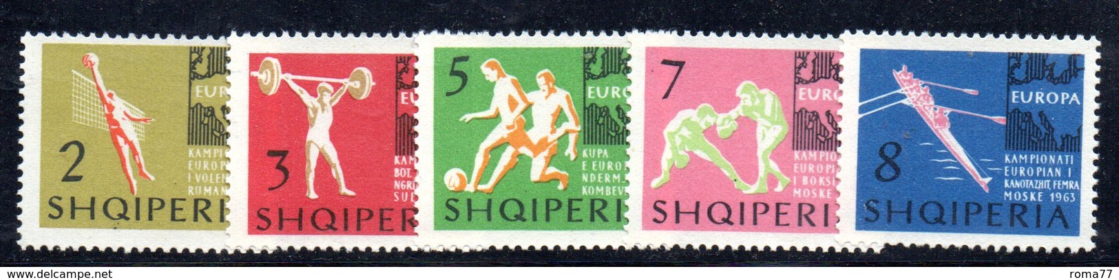279 - 490 - ALBANIA 1963 ,    Yvert N. 641/643  ***  Sport - Albania