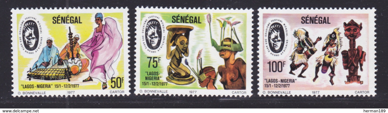 SENEGAL N°  456 à 458 ** MNH Neufs Sans Charnière, TB (D7200) Festival Mondial Des Arts Négro-africains - Sénégal (1960-...)