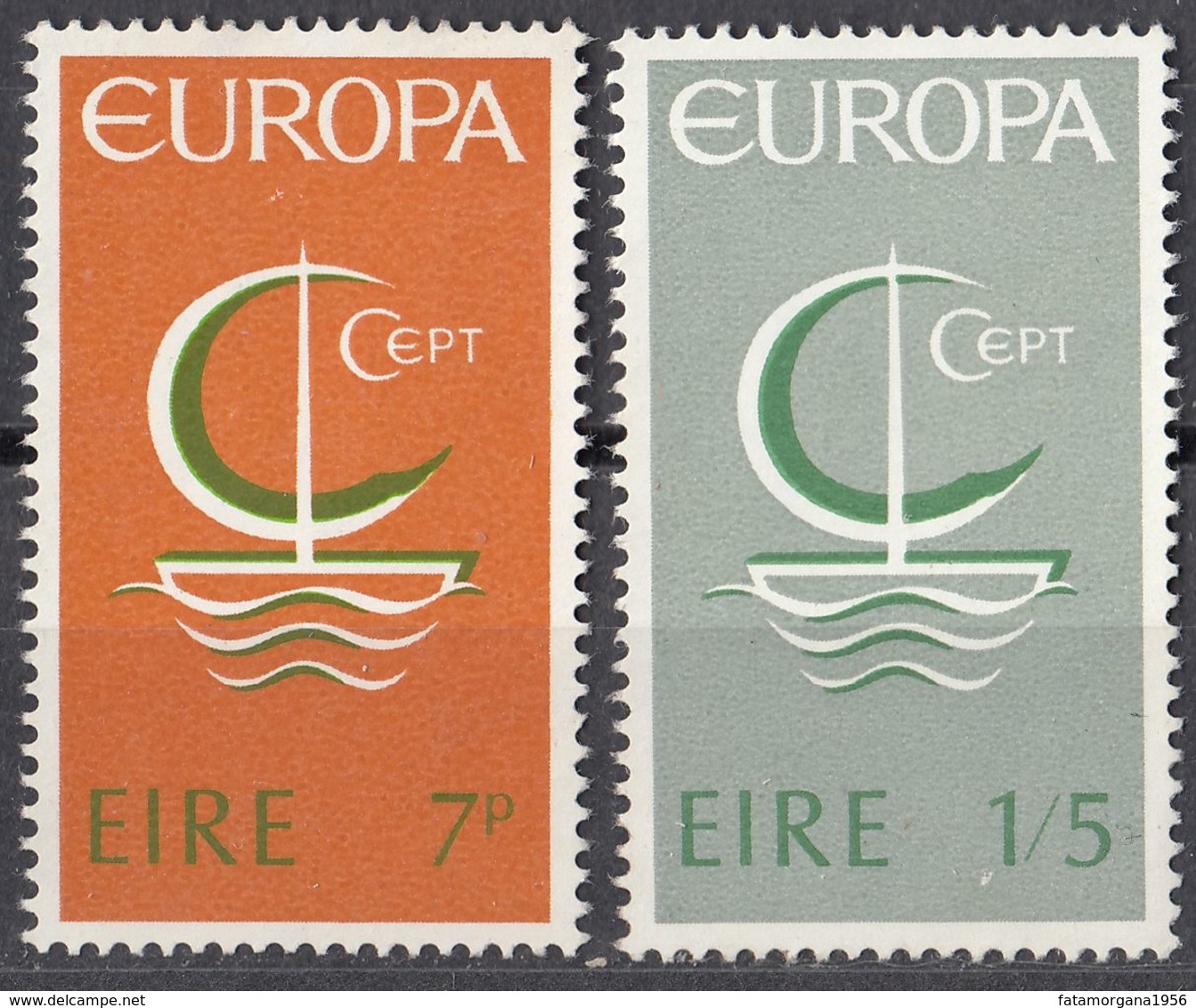 EIRE - 1966 - Serie Completa Nuova Senza Gomma: Yvert 187/188, Europa. - Nuovi