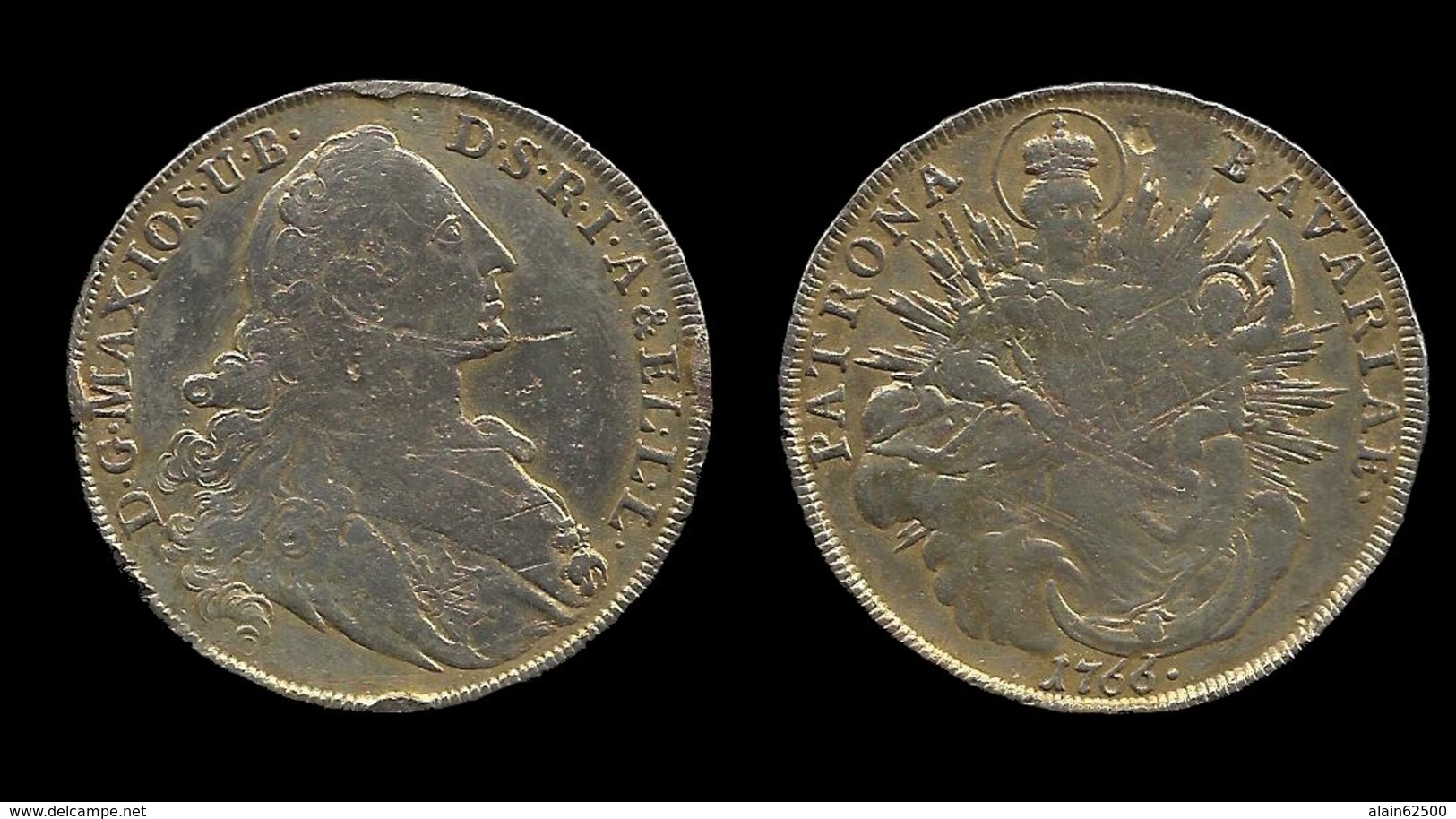 THALER DORE DE MAXIMILIEN III . 1766. - Taler & Doppeltaler