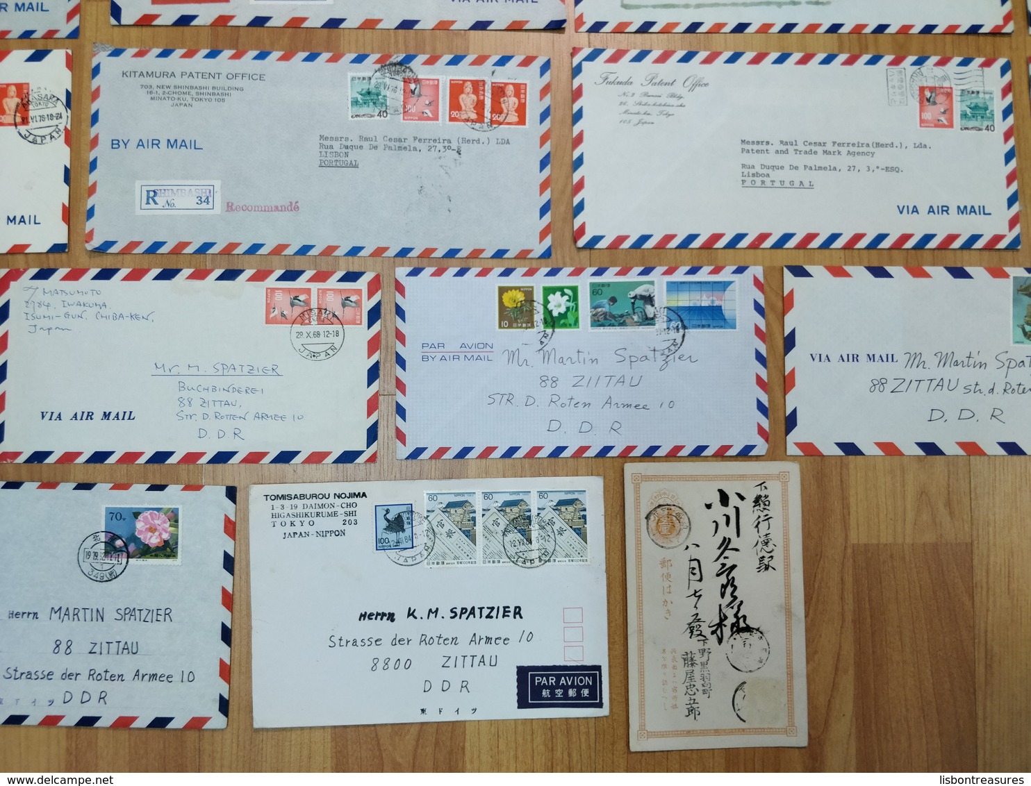 JAPAN CIRCULATED COVER LOT X 29 MANY CANCELS DATES OLD AND NEW