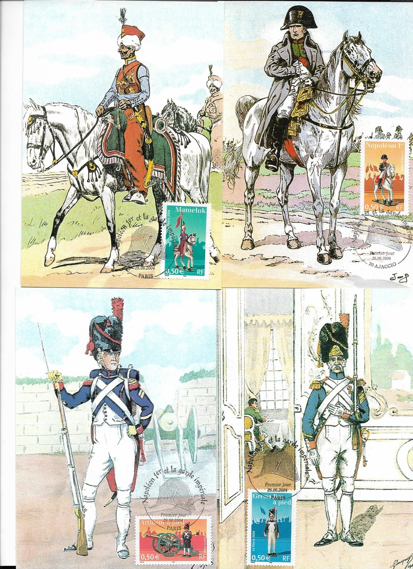 NAPOLEON Et L'Armée Impériale - Lot De 10 CM - PE ( Voir Scan) - Collections, Lots & Séries