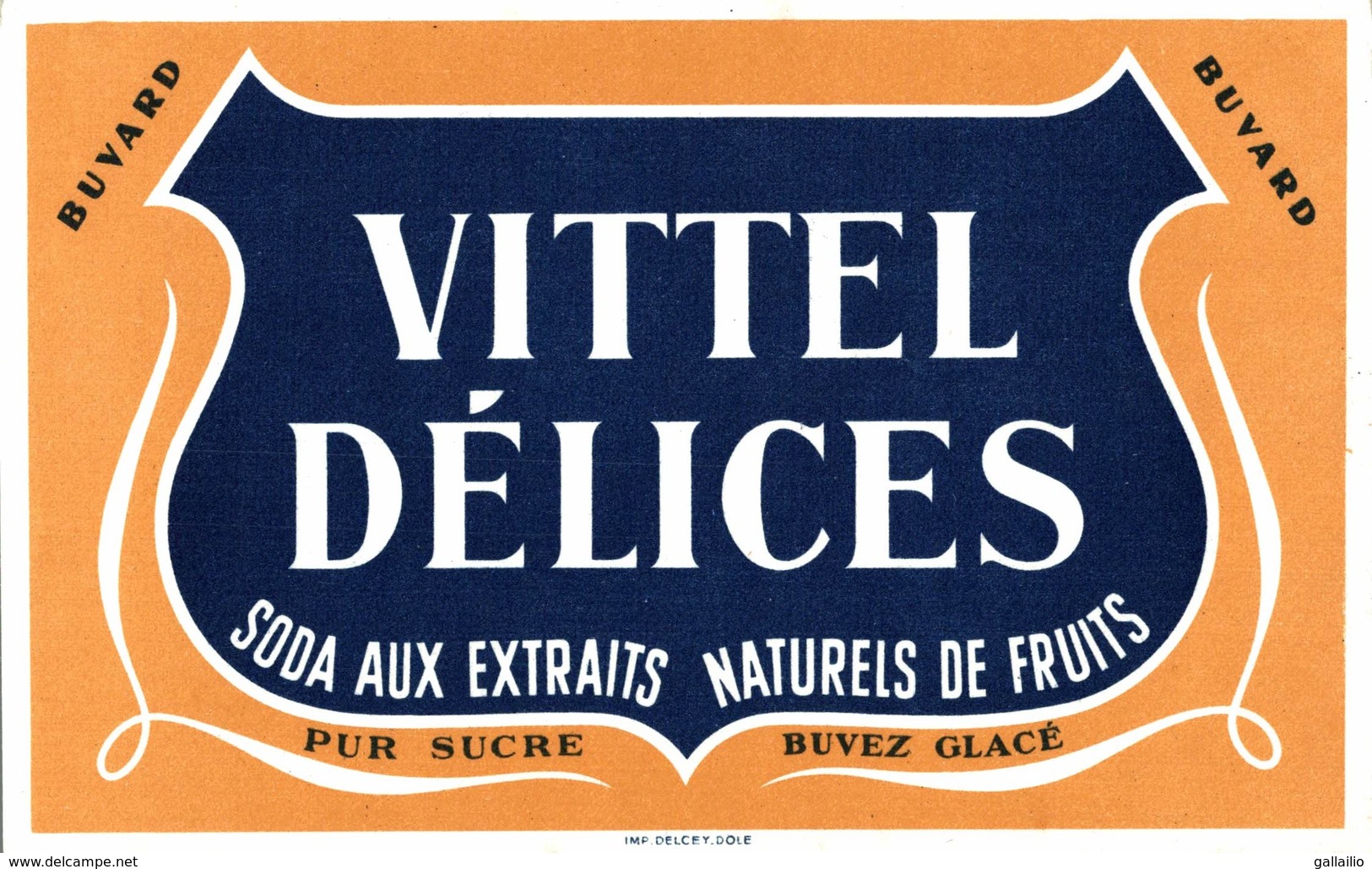 BUVARD VITTEL DELICES - Limonate