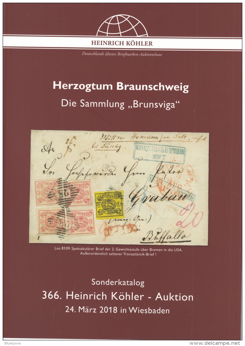 Köhler Sonderkatalog "Herzogtum Braunschweig" - Sammlung Brunsviga - Auktionskataloge