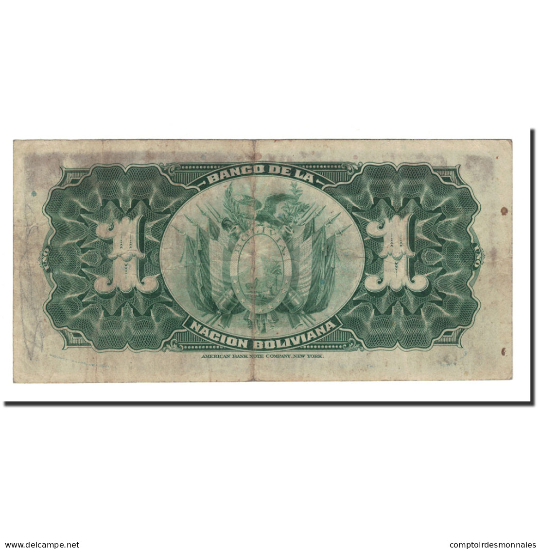 Billet, Bolivie, 1 Boliviano, 1911, 1911-05-11, KM:102a, TB - Bolivie