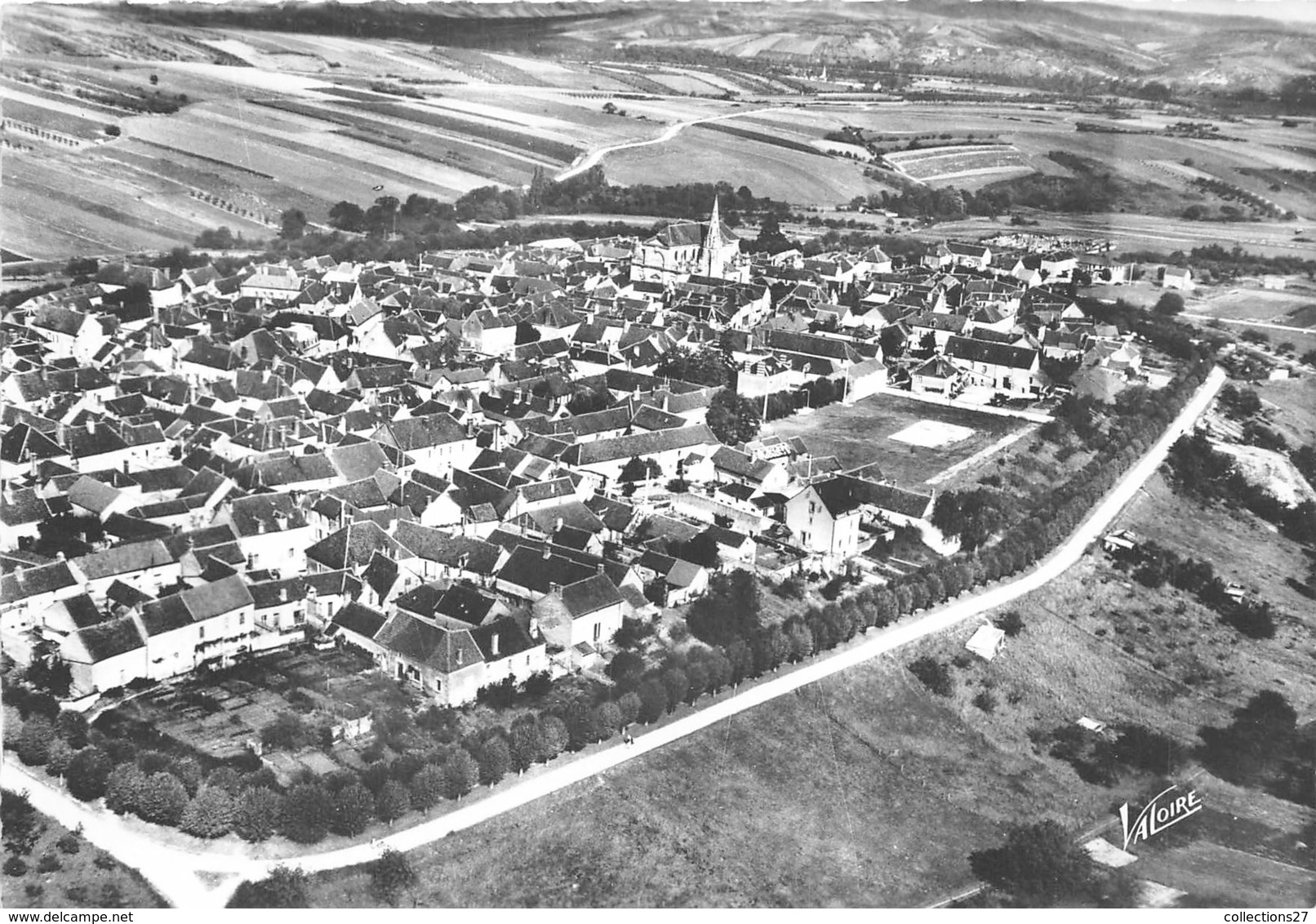 89-COULANGES-LA-VINEUSE- VUE AERIENNE GENERALE - Coulanges La Vineuse