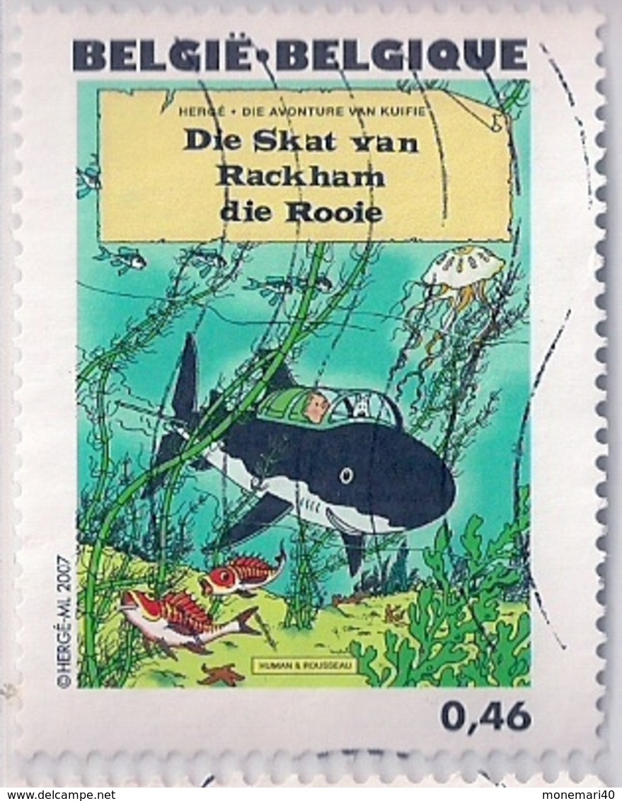 BELGIE - 2007 - O,46 €. - Die Skat Van Rackham Die Rooie - HERGE ML - Philabédés (fumetti)