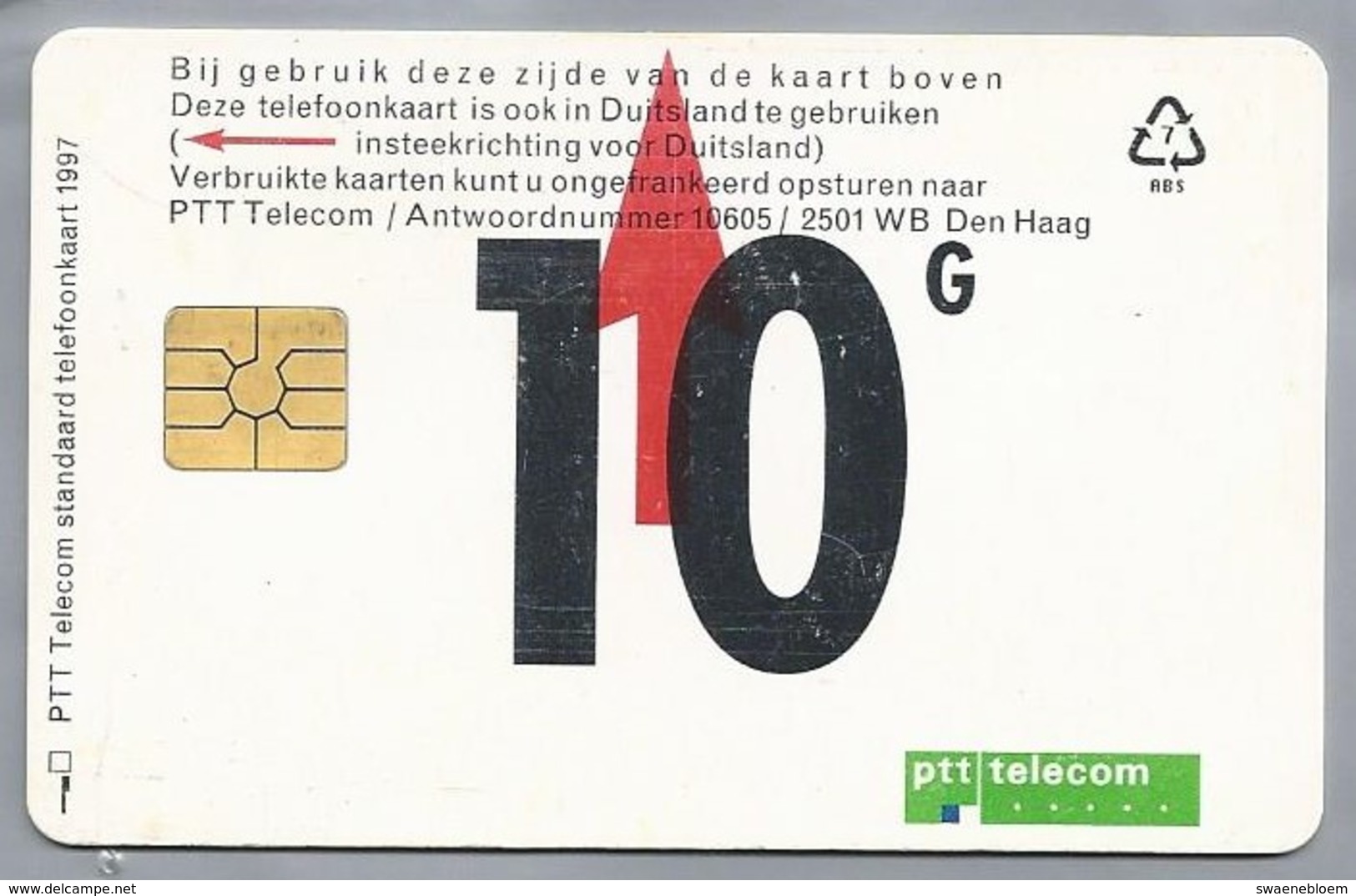 Telefoonkaart.- Nederland. A329. PTT Telecom. 10 Gulden. Cijfers.1997. - Public