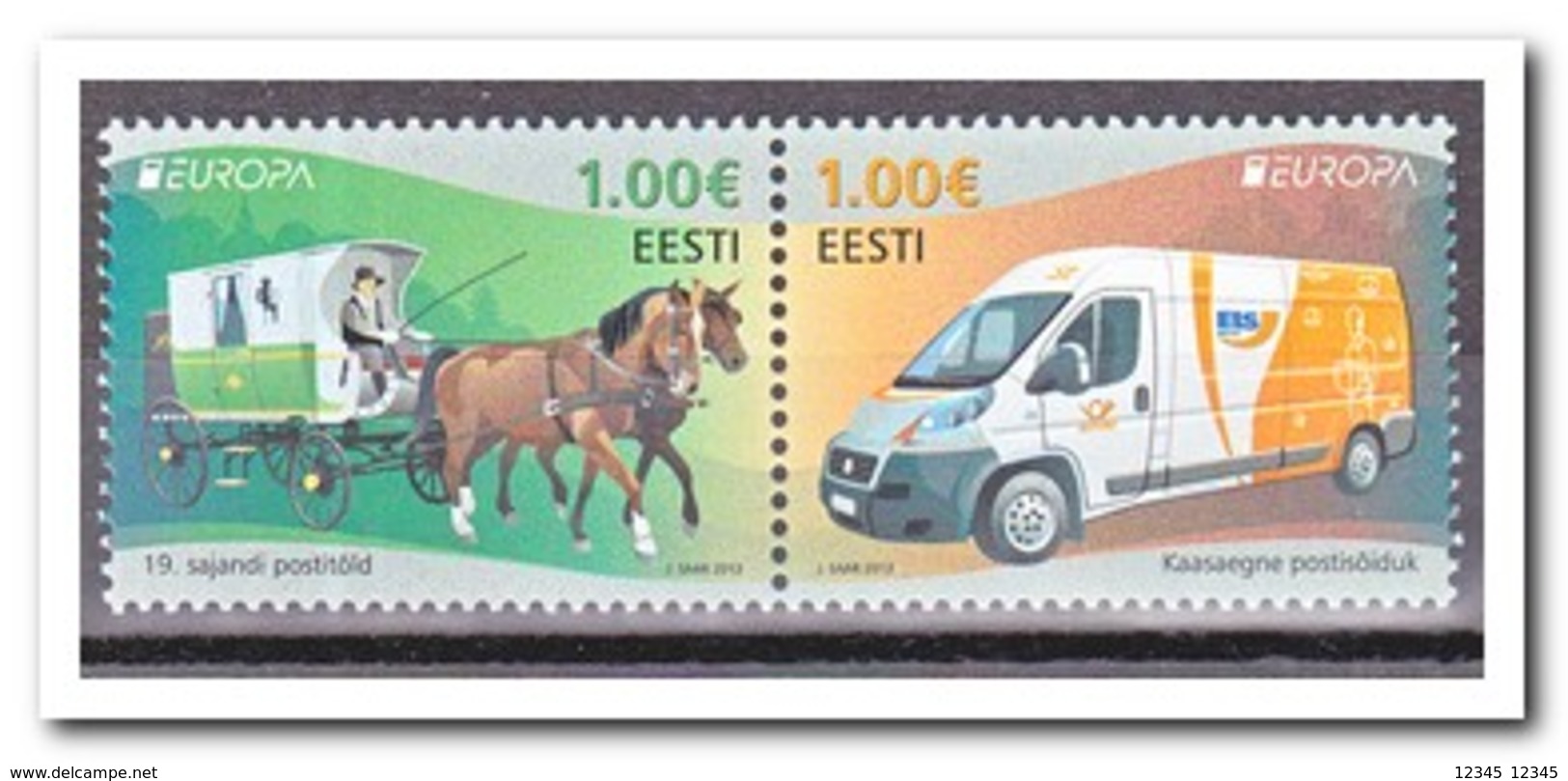 Estland 2013, Postfris MNH, Europe, Cept, Transport - Estland