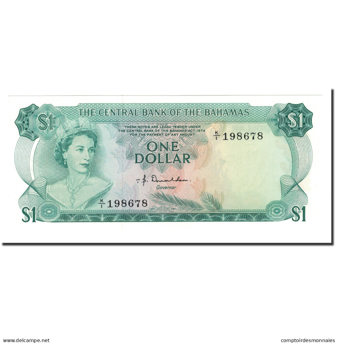 Billet, Bahamas, 1 Dollar, L.1974, KM:35a, NEUF - Bahamas