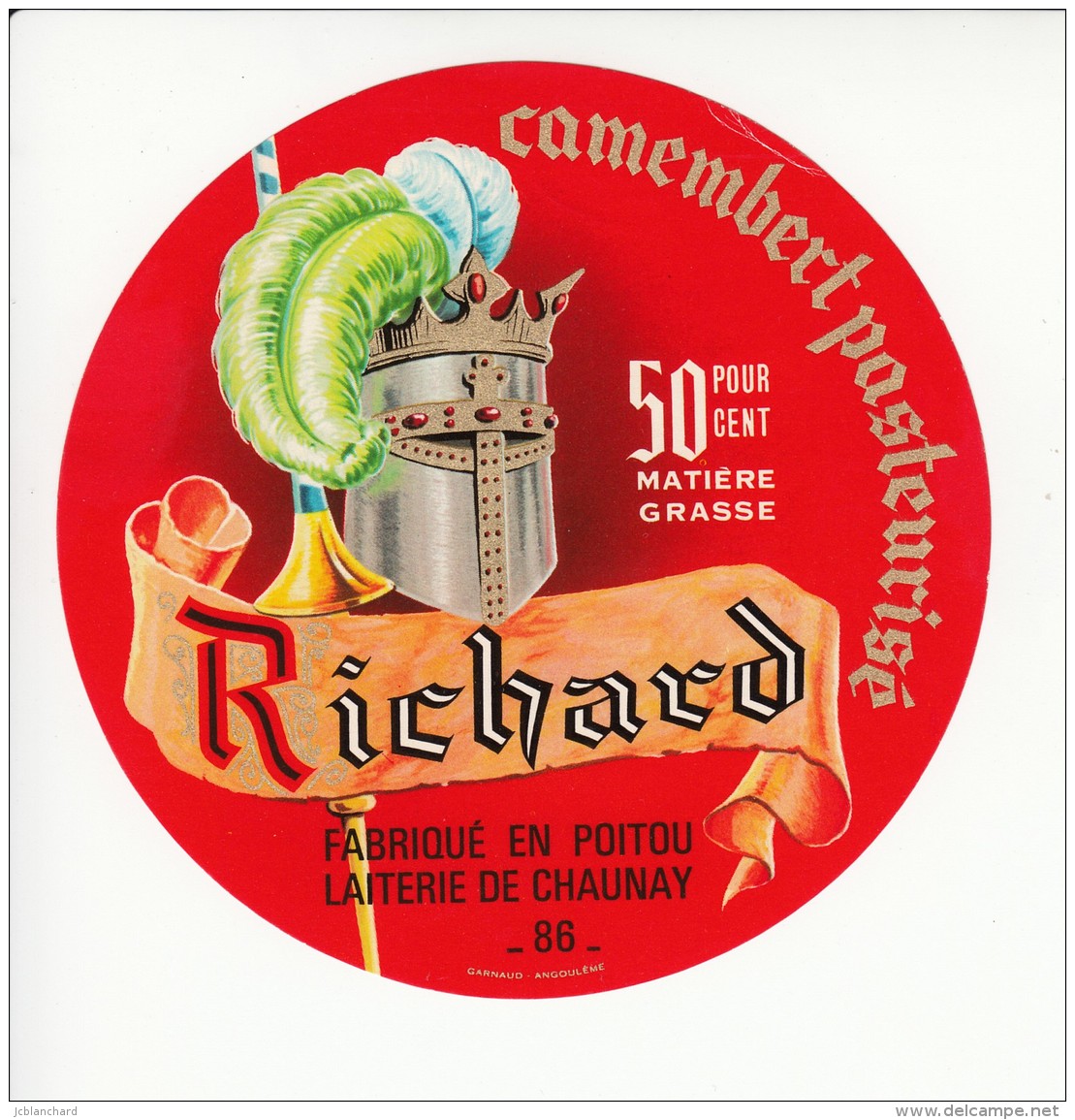 Etiquette De Fromage Camembert - Richard - - Fromage