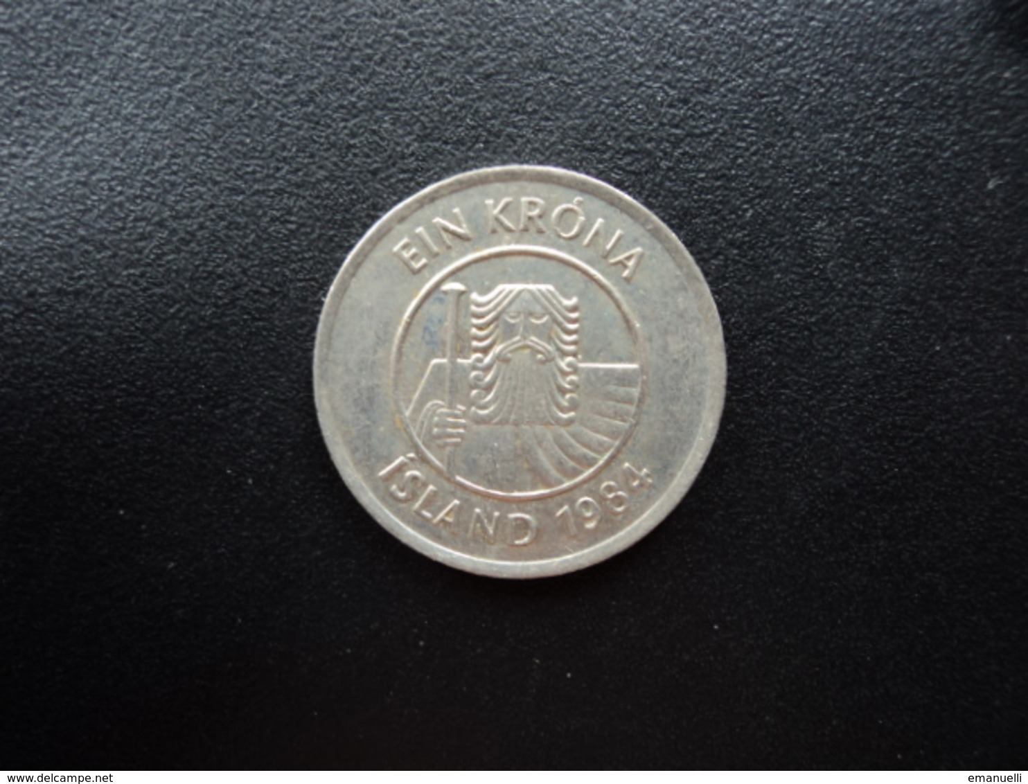 ISLANDE : 1 KRONA  1984  KM 27    SUP - Iceland