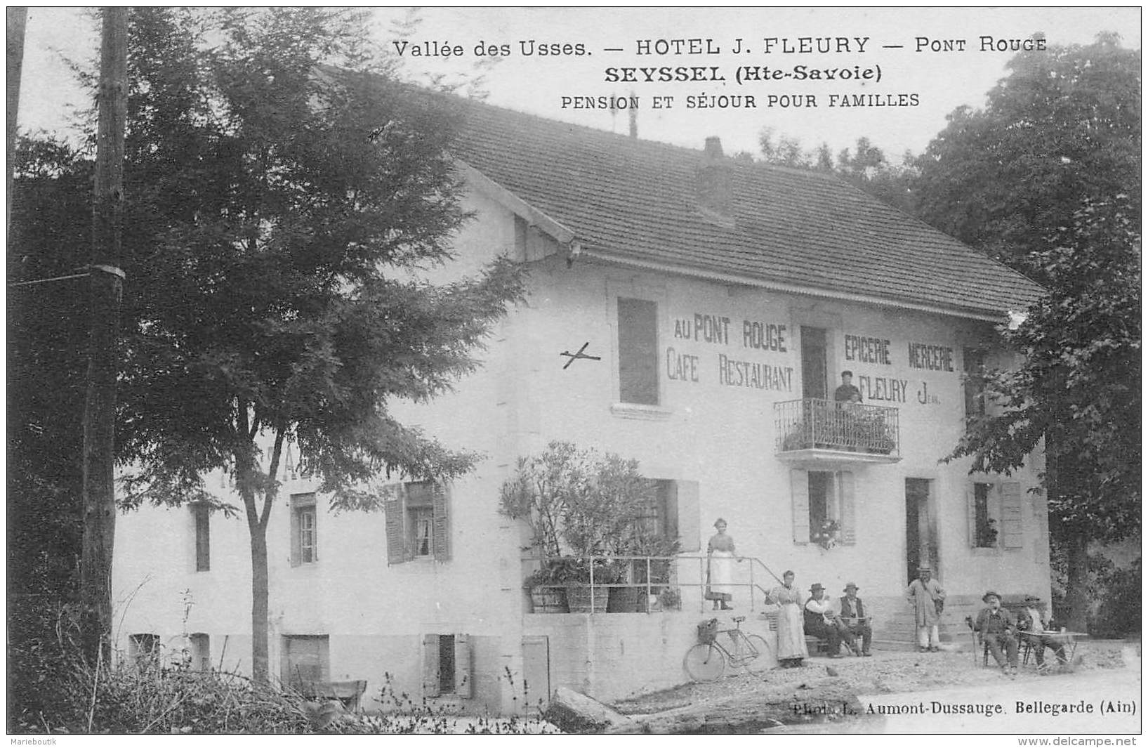 Pont Rouge - Vallée Des Usses - Hôtel J. Fleury - Autres & Non Classés