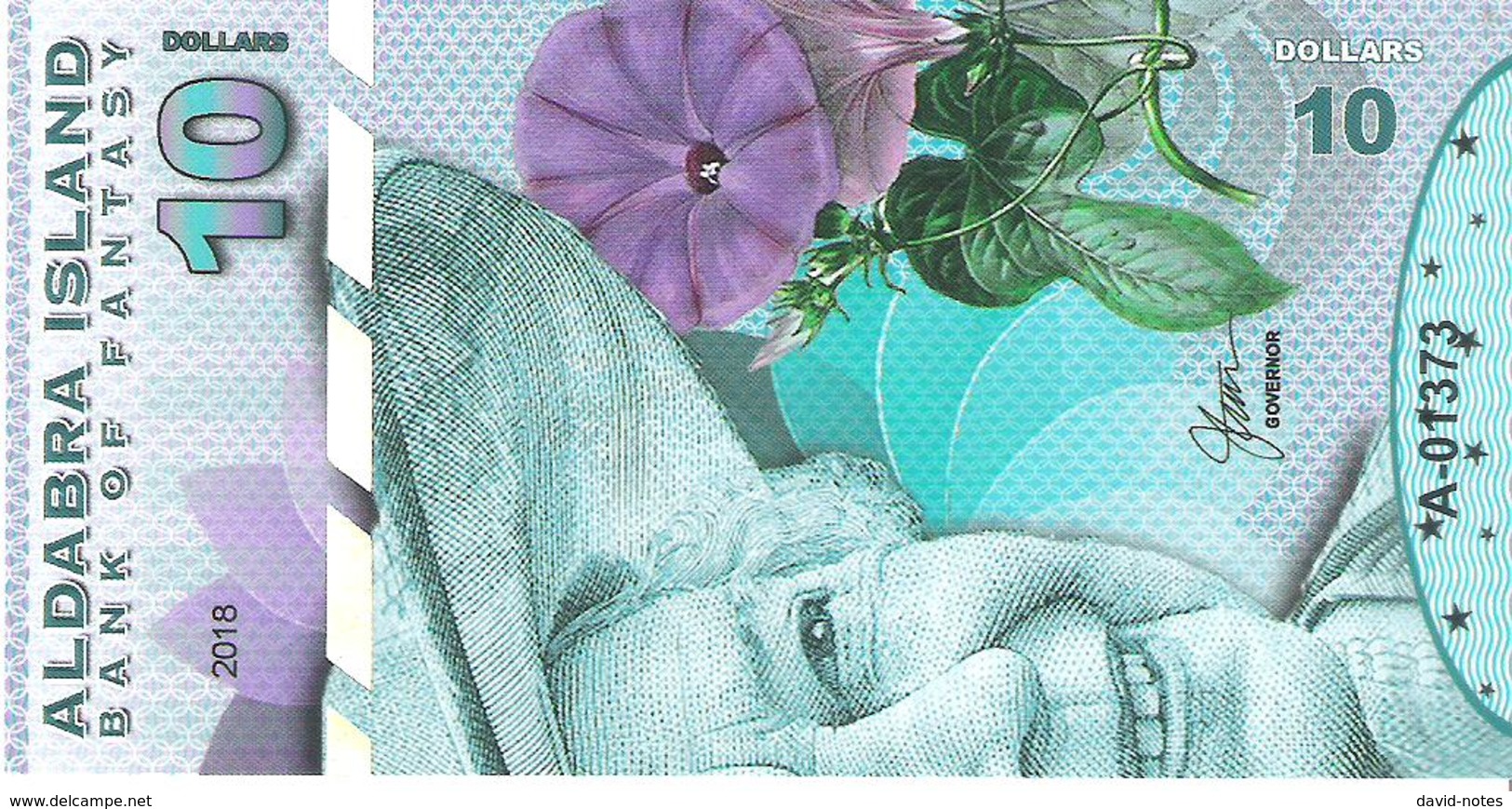 Aldabra Island - 10 Dollars 2018 - Unc - Fantasy Banknote - Private Issue - Not A Legal Tender - Altri – Africa