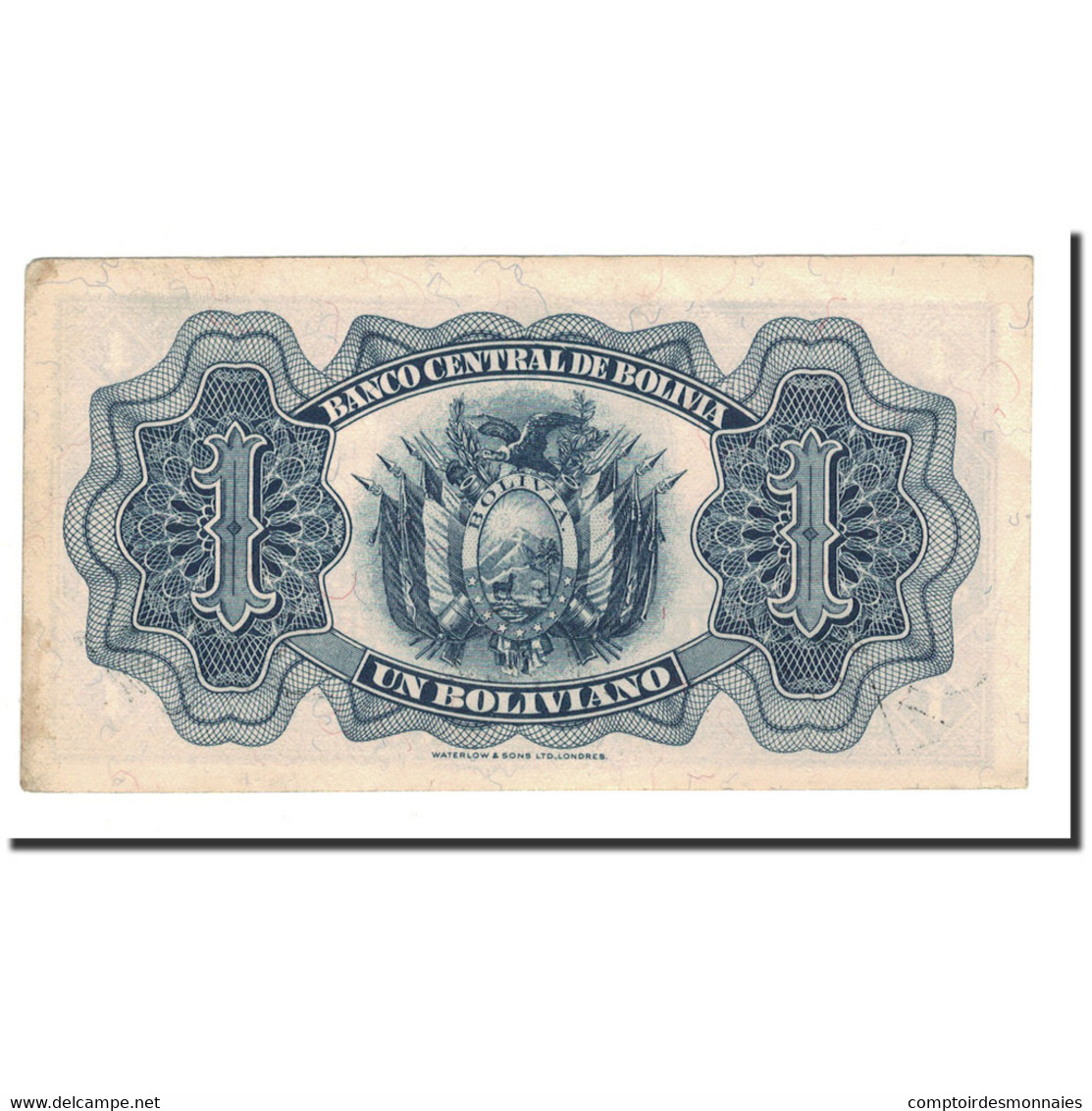 Billet, Bolivie, 1 Boliviano, L.1928, KM:128a, TTB - Bolivie