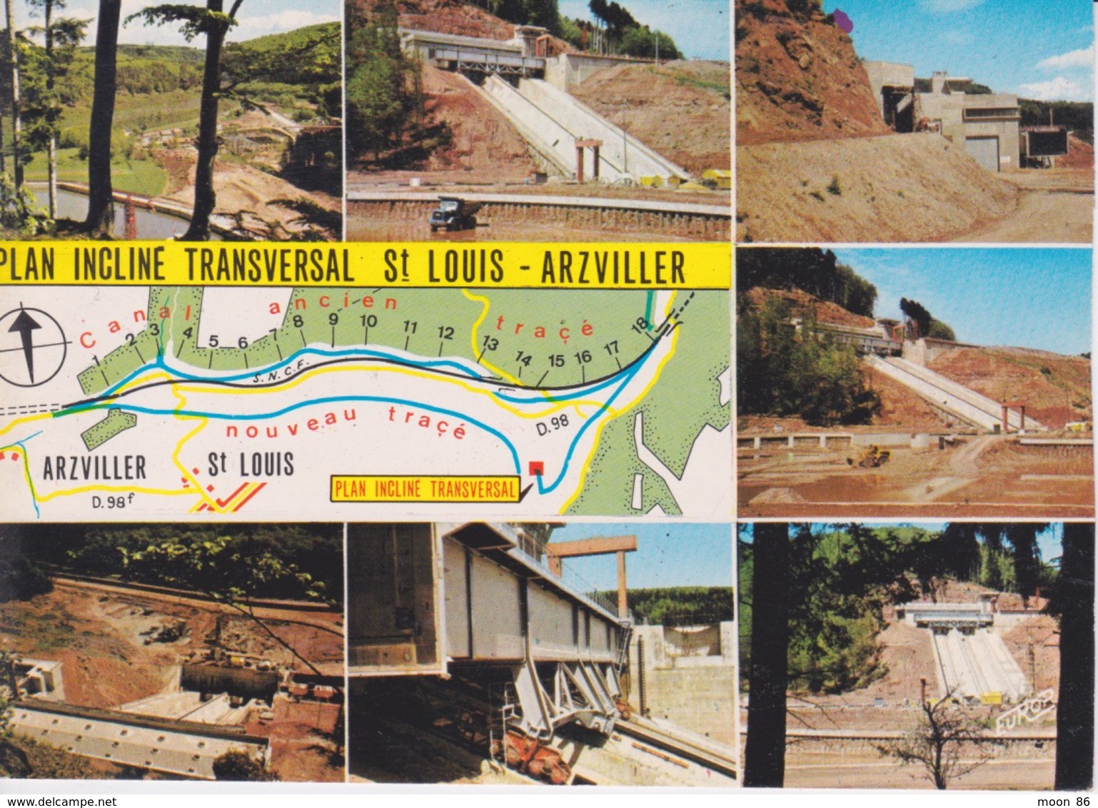 57 - ARZVILLER  - MOSELLE - PLAN INCLINÉ TRANSVERSAL ST LOUIS  - CANAL DE LA MARNE AU RHIN   OUVRAGE - Arzviller