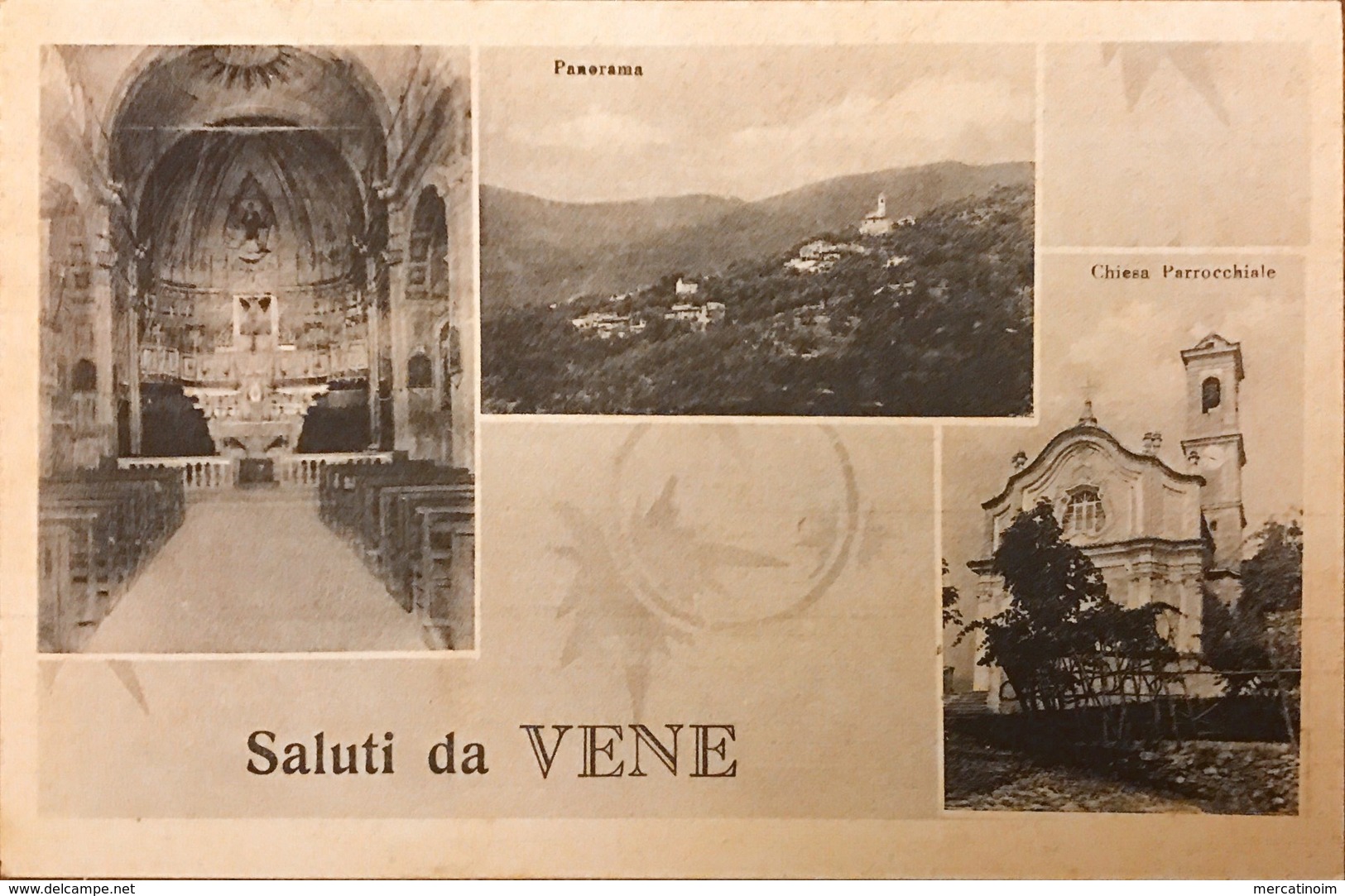 Rialto (Savona) Frazione Vene Vedutine Chiesa Parrocchiale E Panorama - Savona