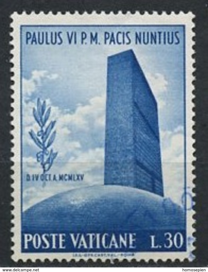 Vatican - Vatikanstadt 1965 Y&T N°435 - Michel N°484 (o) - 30l Siège De L'ONU - Oblitérés