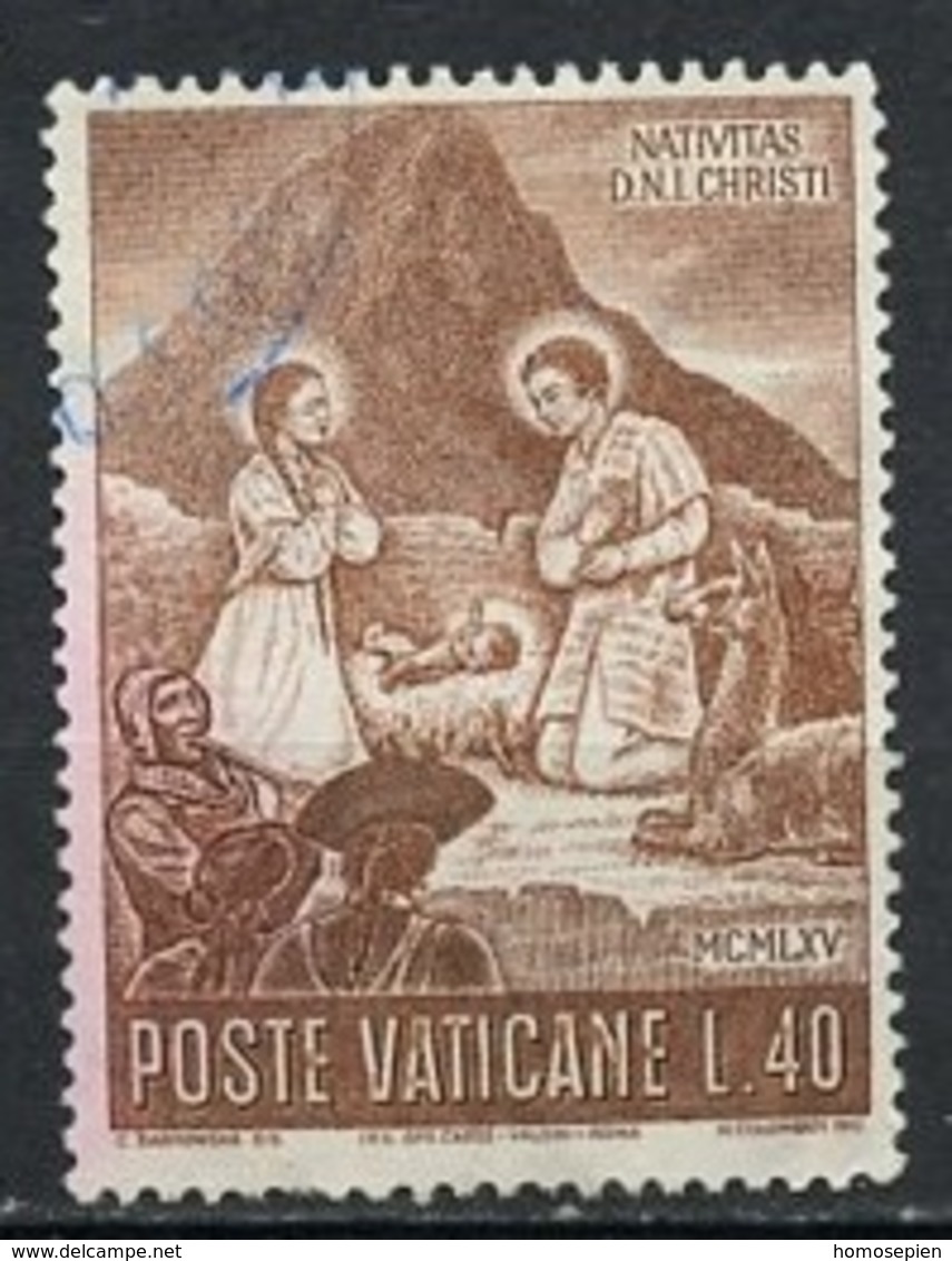 Vatican - Vatikanstadt 1965 Y&T N°439 - Michel N°488 (o) - 40l Noël - Oblitérés