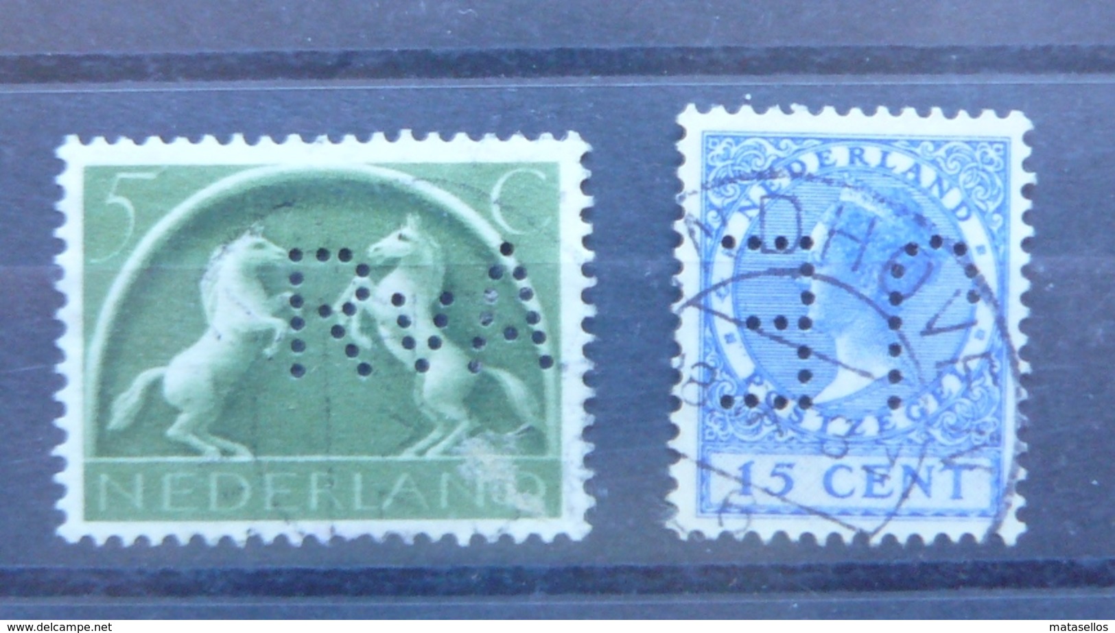 Estampillas De Holanda - Stamps Of Netherlands - Perfins - Altri & Non Classificati