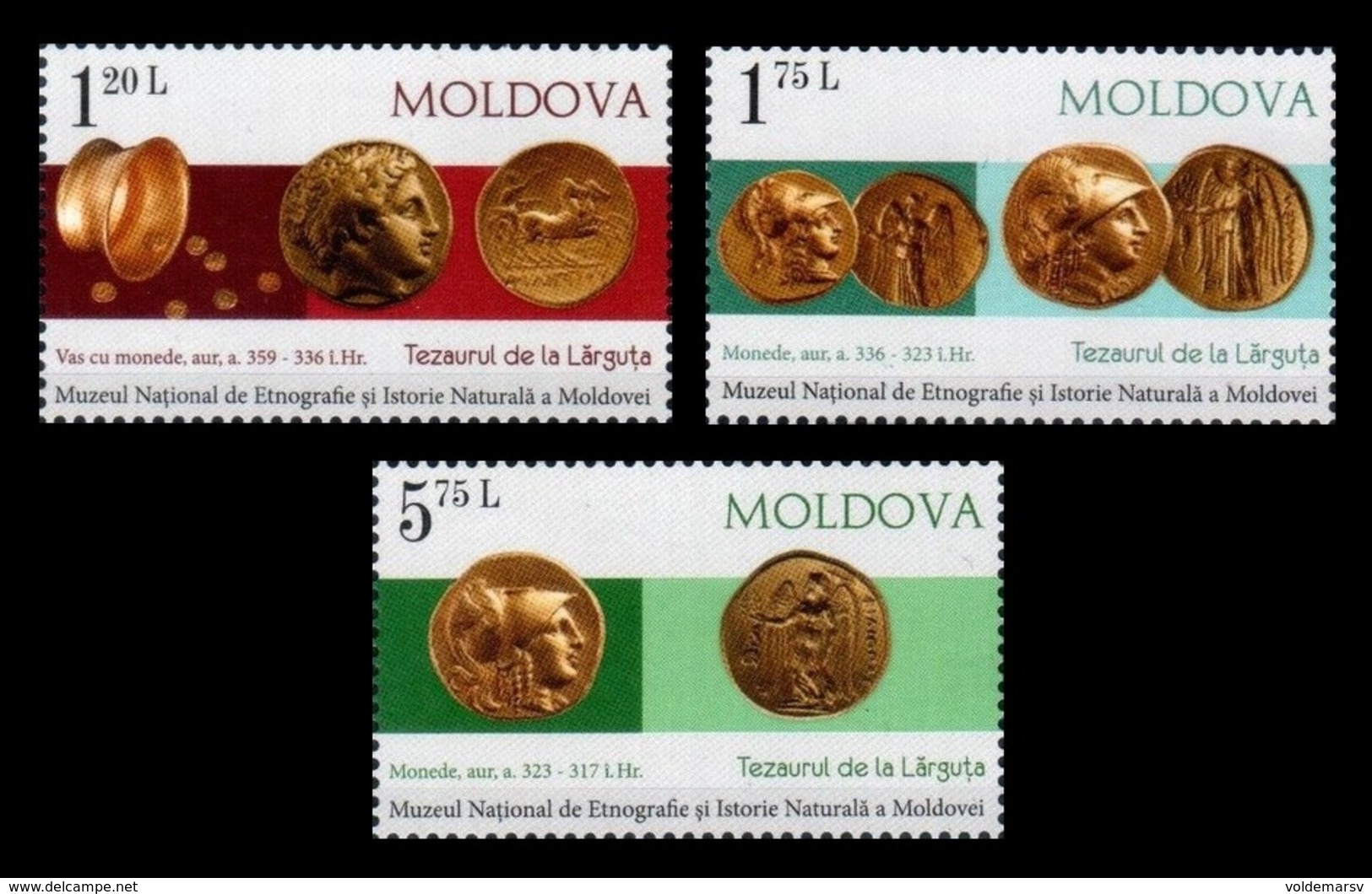 Moldova 2018 Mih. 1048/50 Ancient Coins From Larguta MNH ** - Moldavia