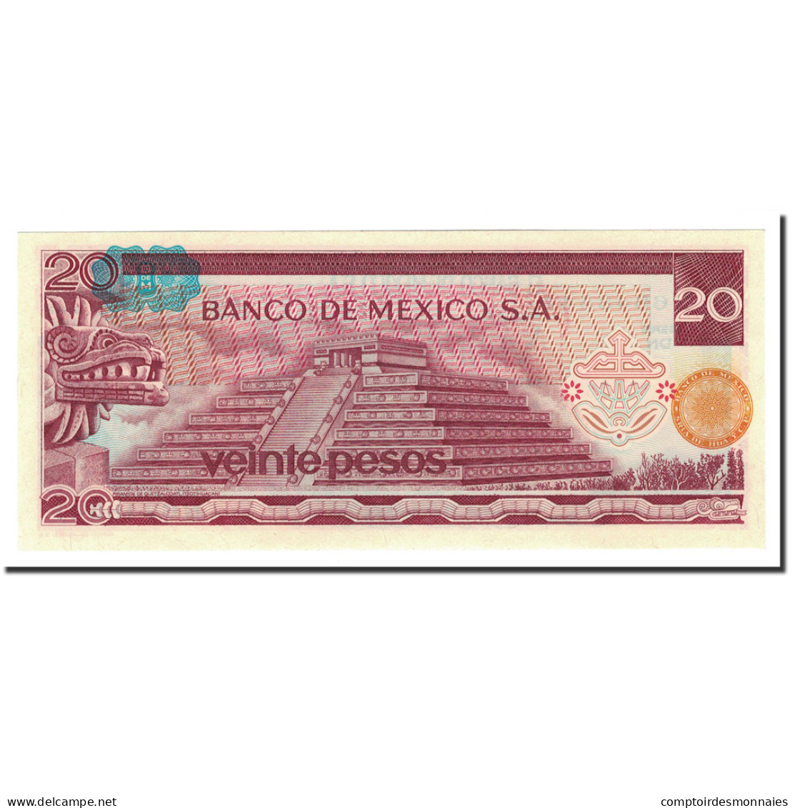 Billet, Mexique, 20 Pesos, 1972-77, 1977-07-08, KM:64c, NEUF - Mexique