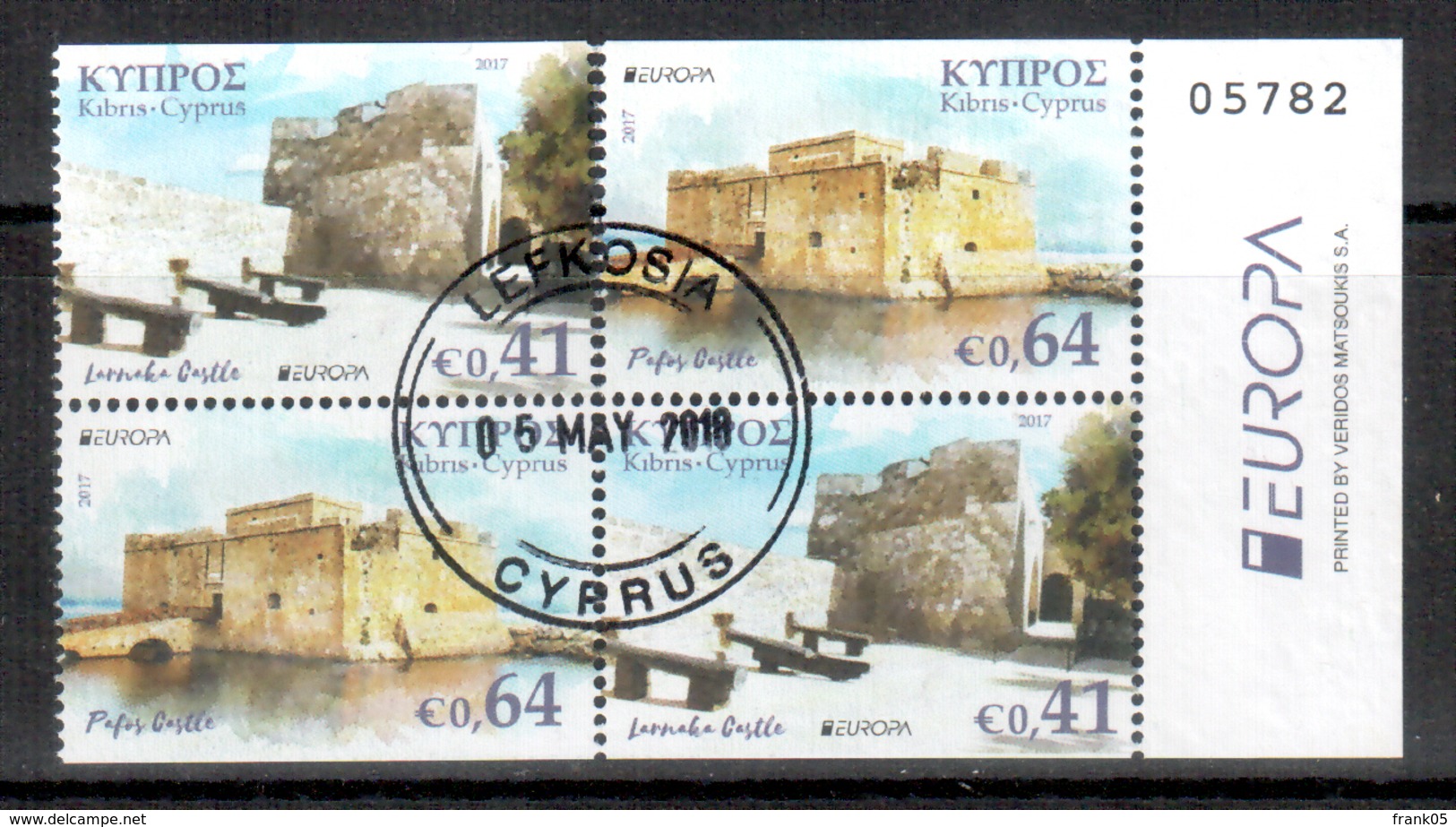 Zypern / Cyprus / Chypre 2017 Heftblatt/sheetlet From Booklet EUROPA Gestempelt/used - 2017