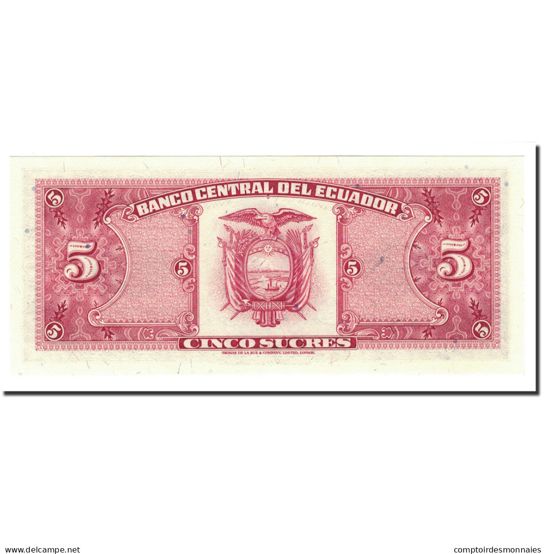 Billet, Équateur, 5 Sucres, 1958-88, 1988-11-22, KM:113d, NEUF - Ecuador