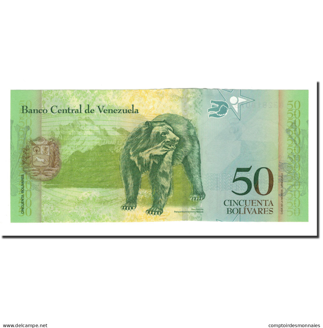 Billet, Venezuela, 50 Bolivares, 2007, 2007-03-20, KM:92a, NEUF - Venezuela