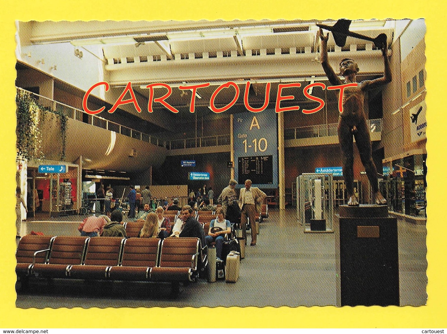 CPSM Stockholm - Airport - Arlanda Salle Attente 1982 - Svezia