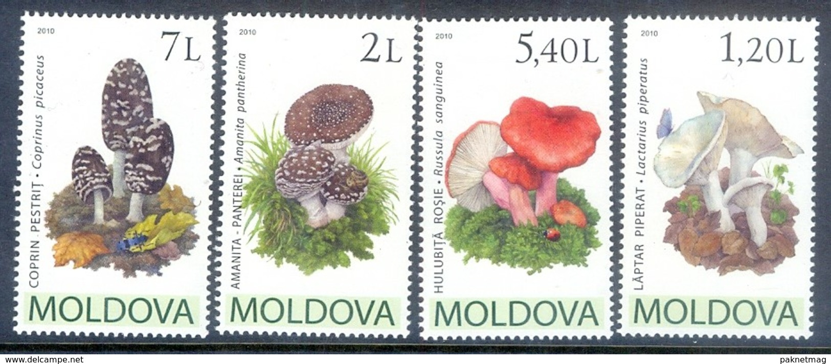 F154- Moldova Mushroom Stamps Set. - Mushrooms