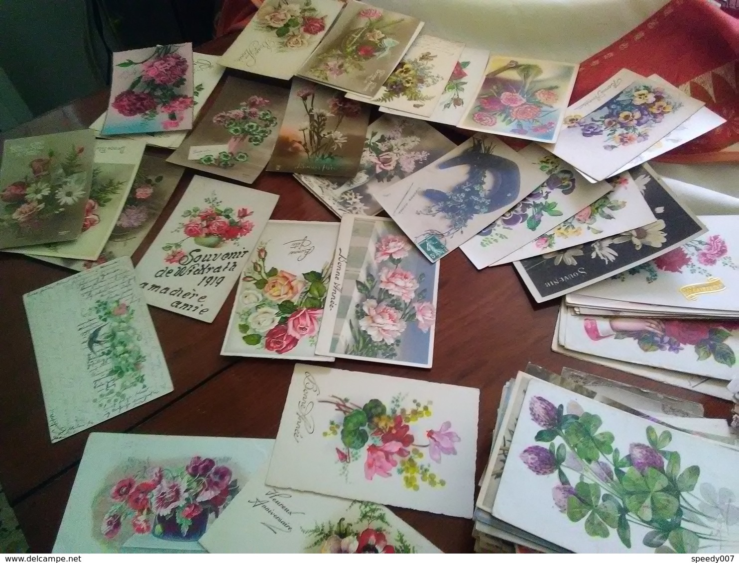 Lot De 500 Cpa De Fleurs - 500 Cartoline Min.