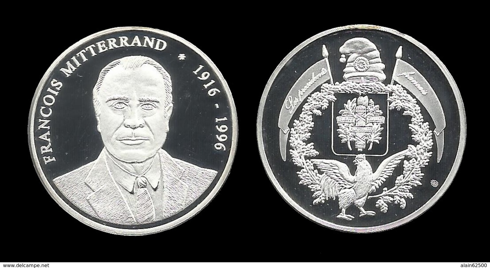 MEDAILLE DE FRANCOIS MITTERRAND. - Royaux / De Noblesse