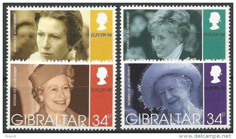 GIBRALTAR 1996 Mi-Nr. 755/58 ** MNH - CEPT - Gibraltar