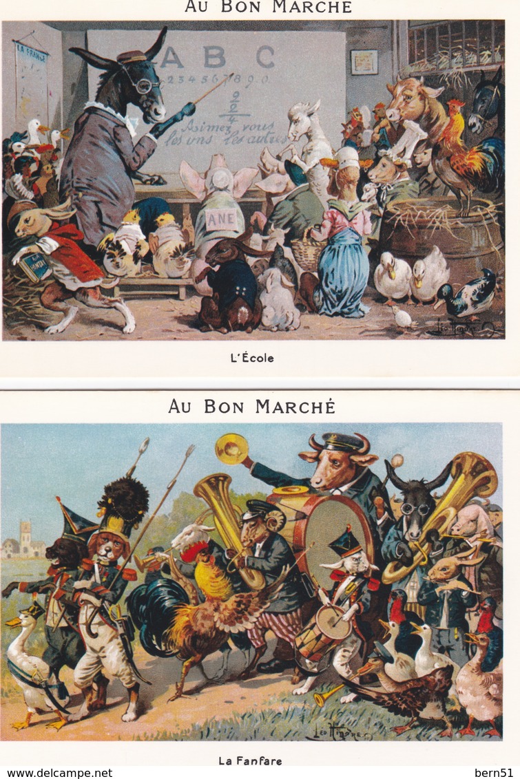 LOT De 8 Cartes PUB "Au Bon Marché" - Publicité